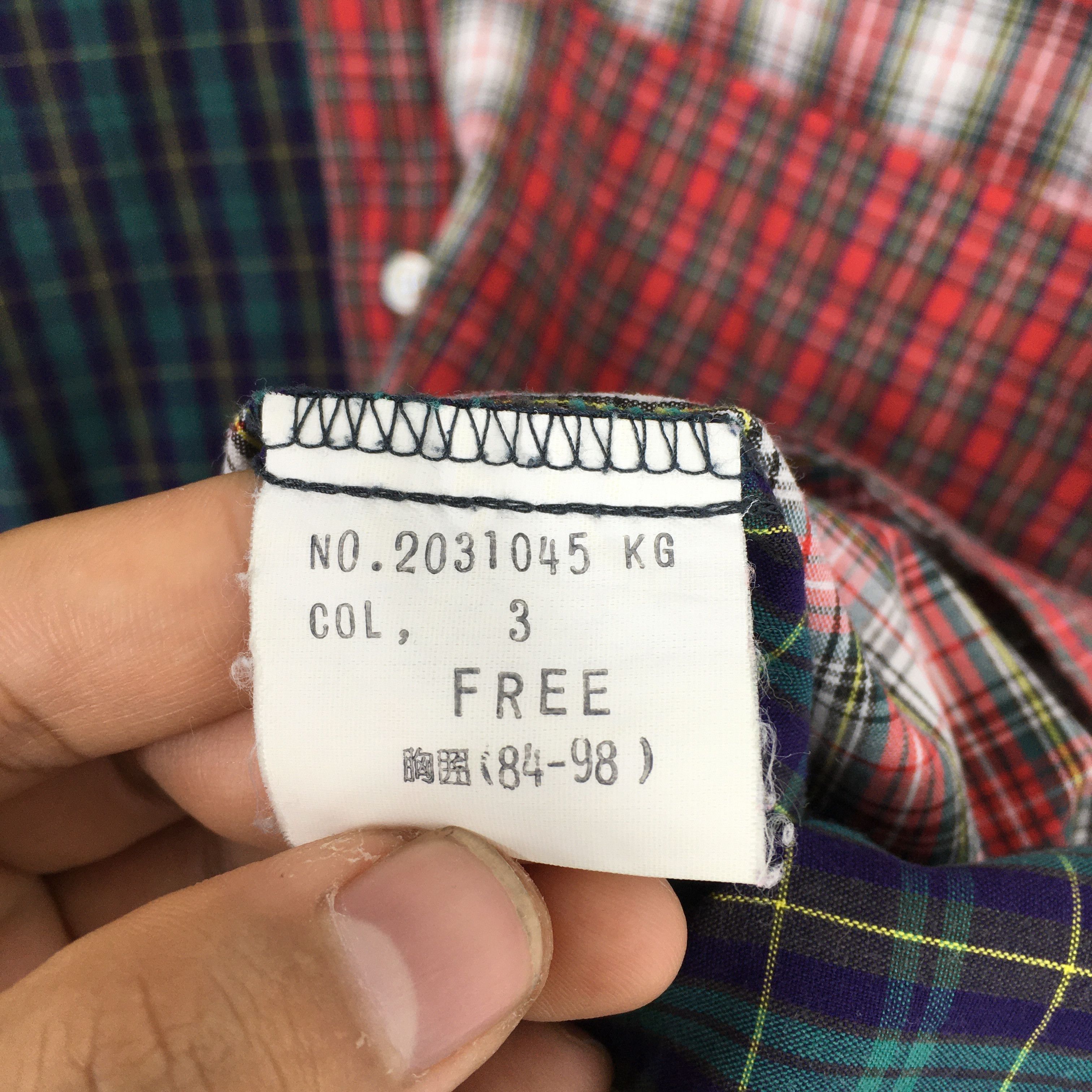 Flannel × L'Homme Rouge × Vintage Vintage Rebuild Flannel Checkered Tartan Shirt Medium Size US M / EU 48-50 / 2 - 6 Thumbnail