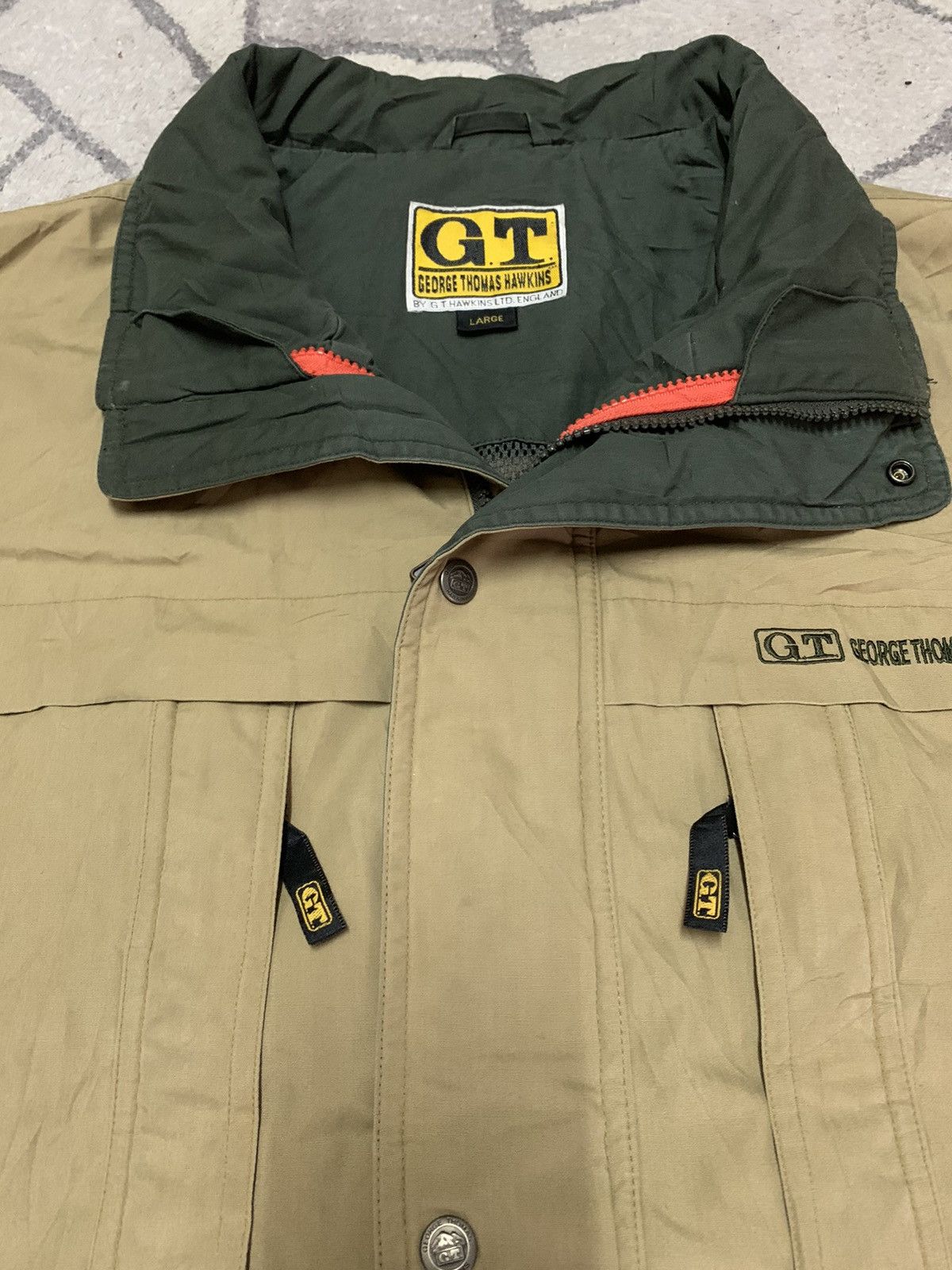 Vintage GEORGE THOMAS G.T HAWKINS ENGLAND HIKING JACKET Size US L / EU 52-54 / 3 - 5 Thumbnail