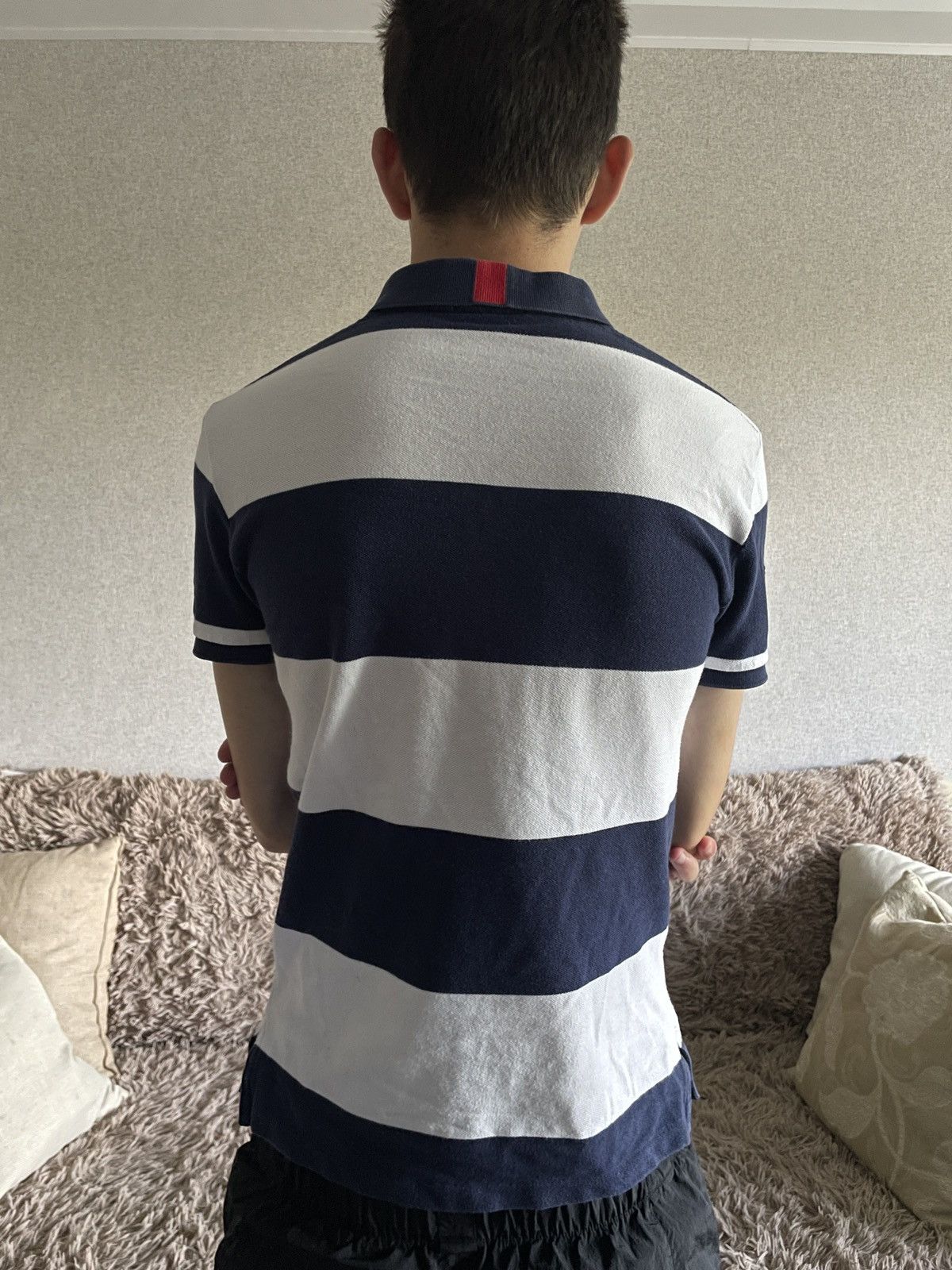 RRL Ralph Lauren 🐎🇺🇸 Polo Ralph Lauren United States Collar Neck T-Shirt Size US XS / EU 42 / 0 - 2 Thumbnail