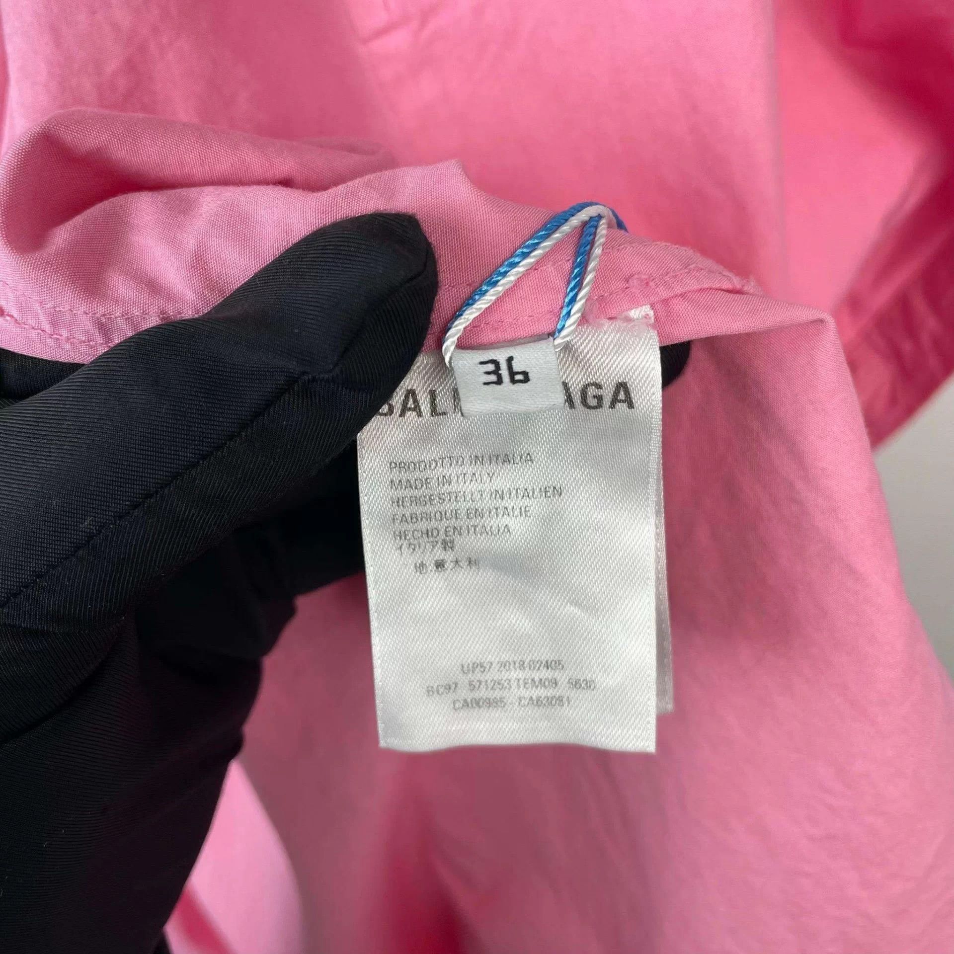 Balenciaga Balenciaga Pink Oxford Mid-Length Shirt 36 A Size XS / US 0-2 / IT 36-38 - 7 Thumbnail