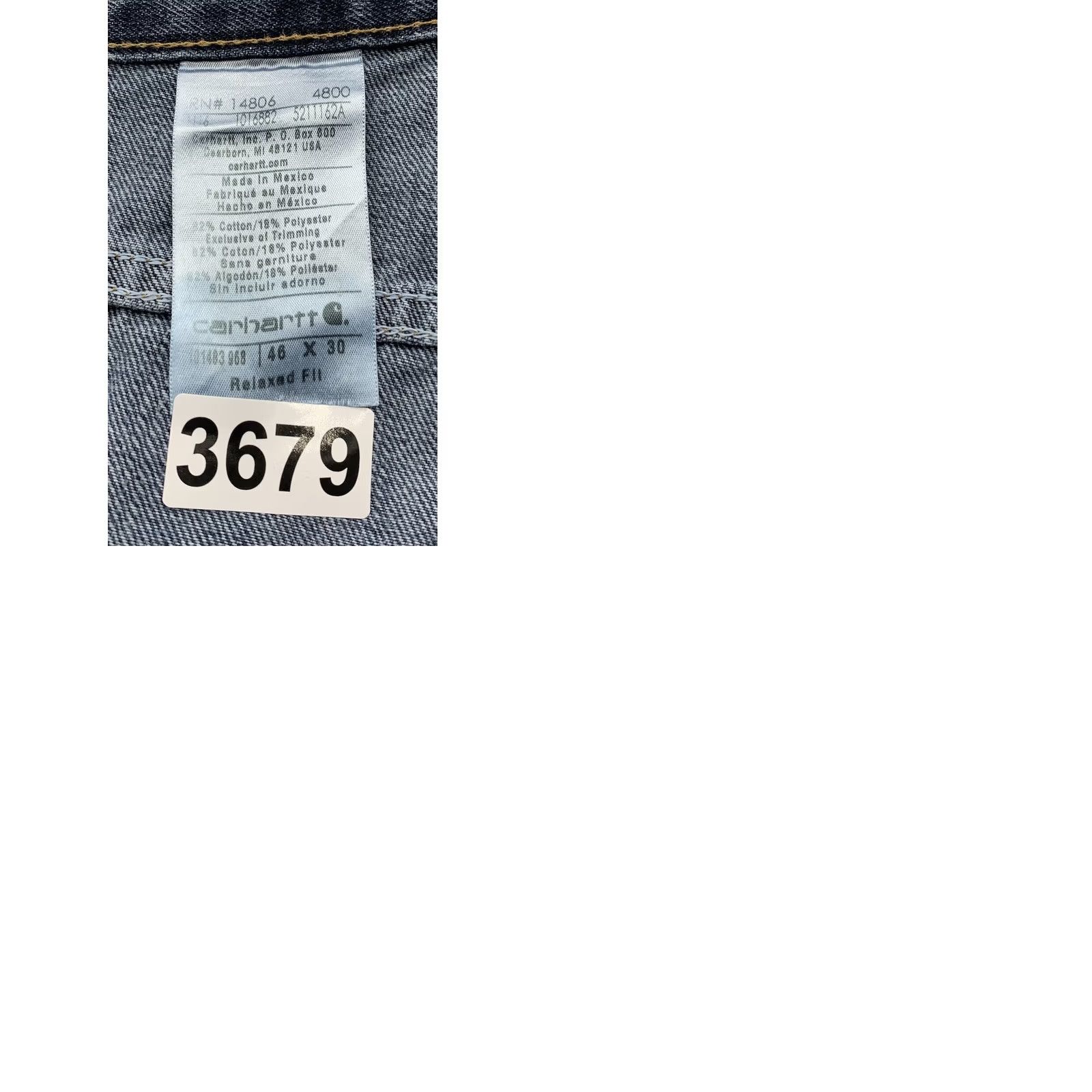 Carhartt Carhartt Jeans Mens 46x30 Relaxed Fit Straight Leg Big Rugged Workwear Blue Size US 30 / EU 46 - 9 Thumbnail