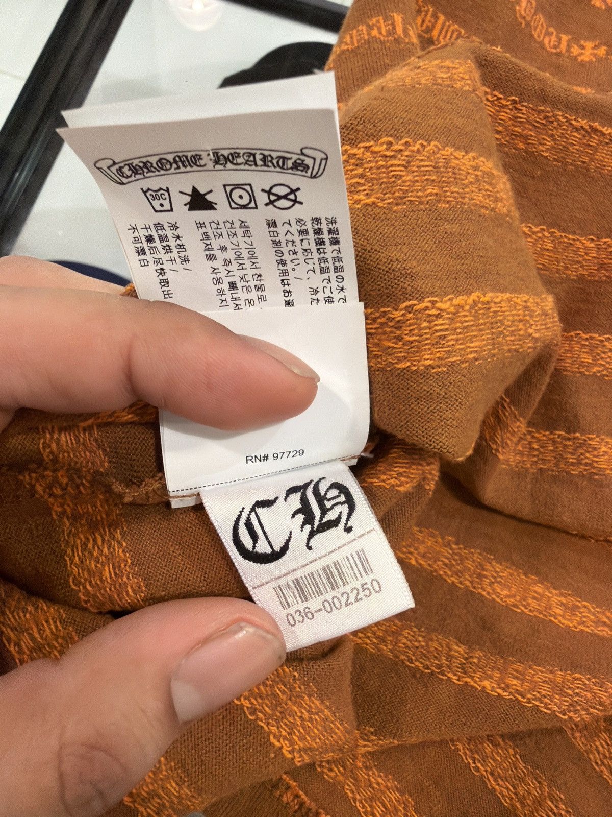 Chrome Hearts Chrome Hearts F You Orange Polo L/S Size US M / EU 48-50 / 2 - 8 Thumbnail
