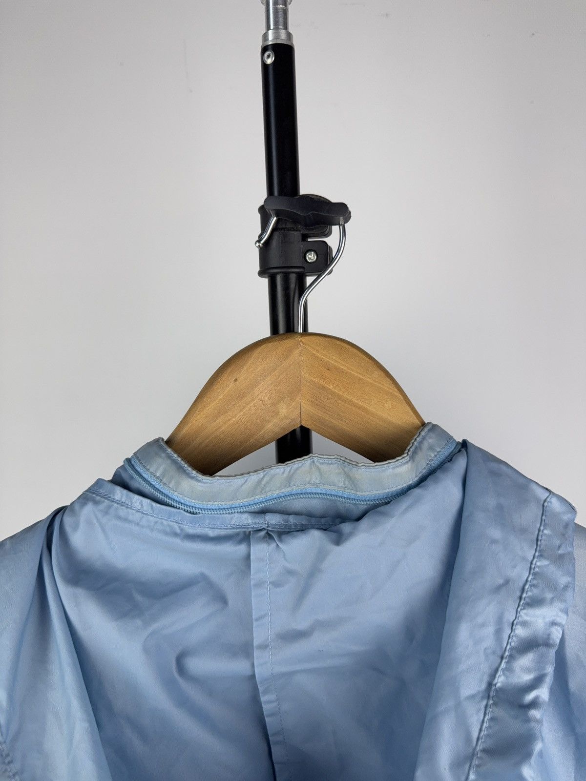 Adidas Vintage Adidas Trefoil Windbreaker Jacket Light Blue 80s L Size US L / EU 52-54 / 3 - 14 Thumbnail
