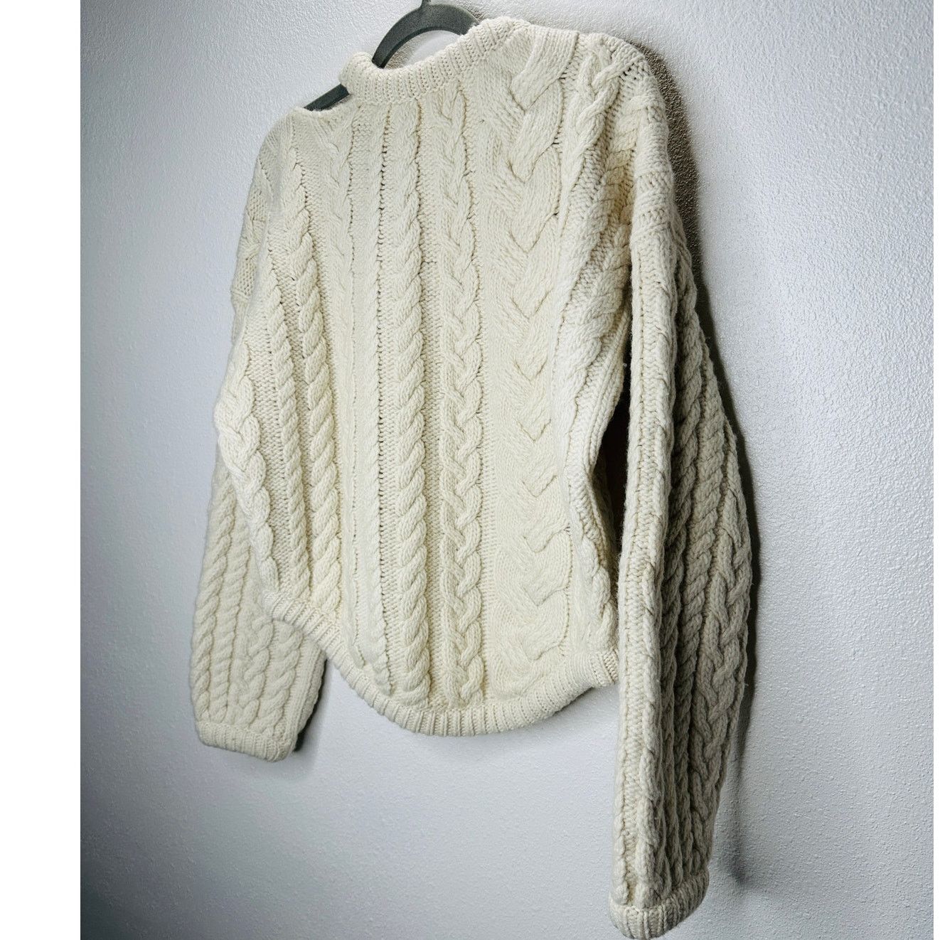 Other Tempest & Bentley Cream Chunky Wool Long Sleeve Sweater M Size M / US 6-8 / IT 42-44 - 8 Thumbnail
