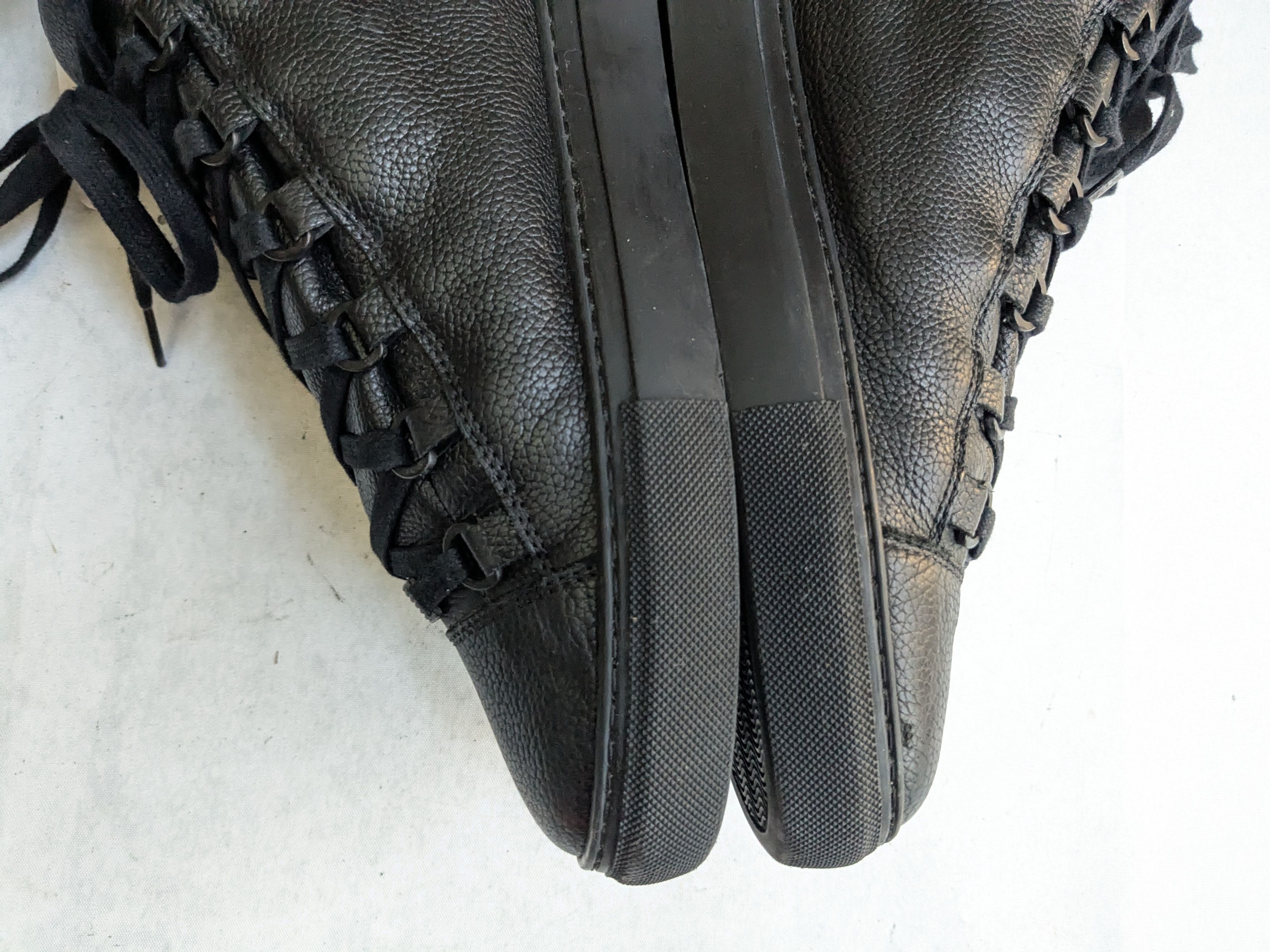 Balenciaga Balenciaga Arena High Top Sneakers Black 11 Leather Size US 11 / EU 44 - 8 Thumbnail