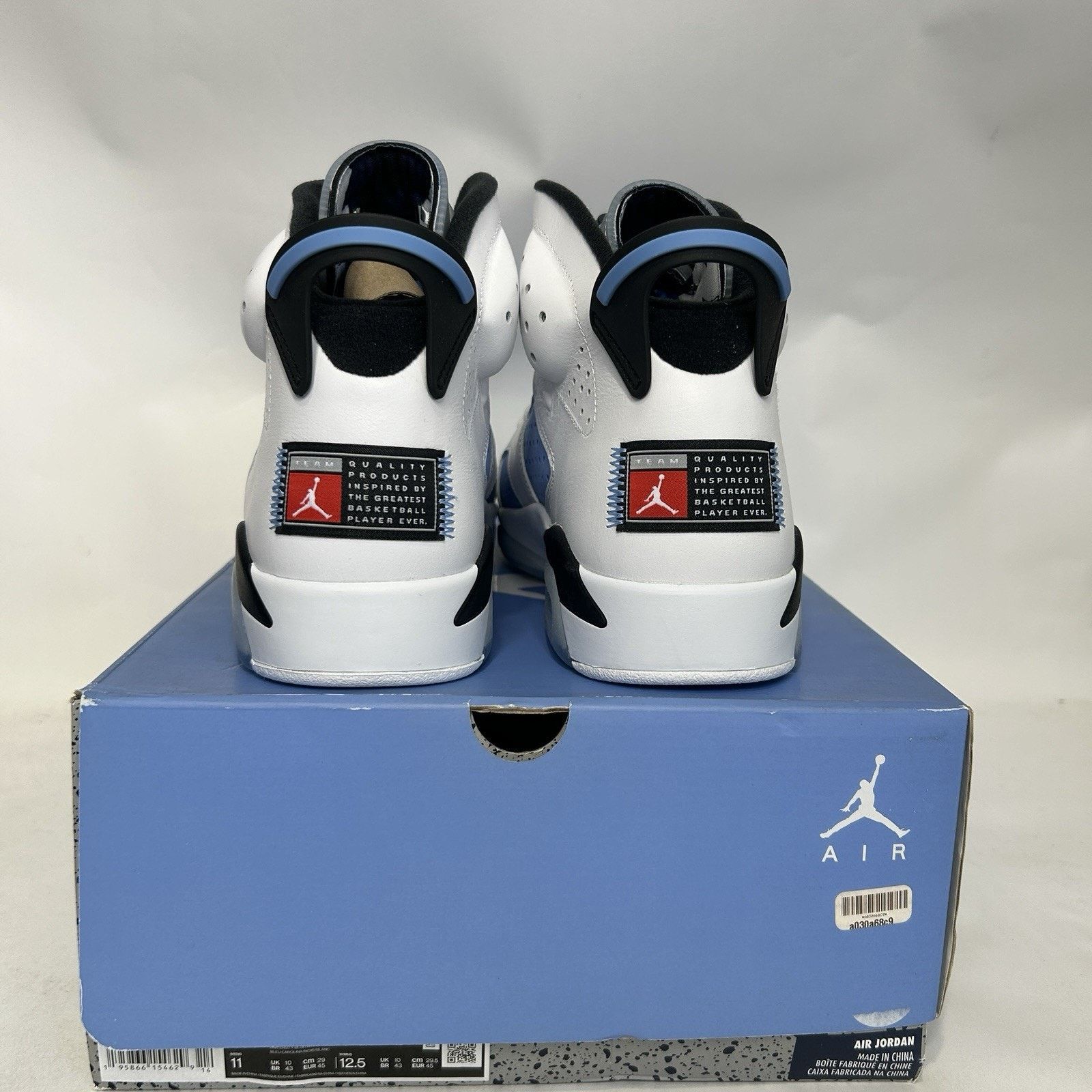 Jordan Brand Nike Air Jordan 6 Retro OG “UNC Home” CT8529-410 Size US 11 / EU 44 - 4 Thumbnail