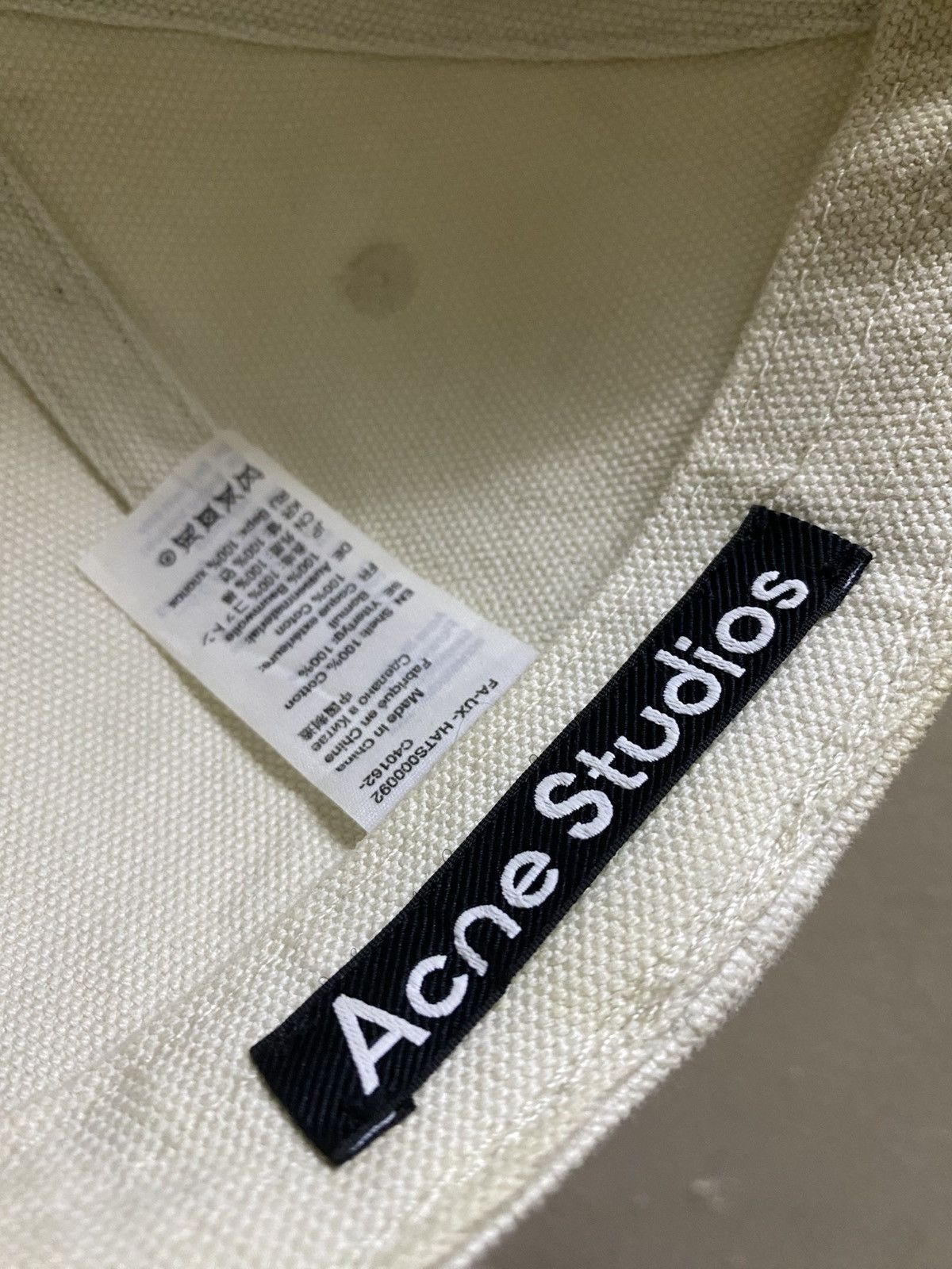 Acne Studios Acne Studios Cunov Canvas Frayed Face Cap Size ONE SIZE - 6 Thumbnail
