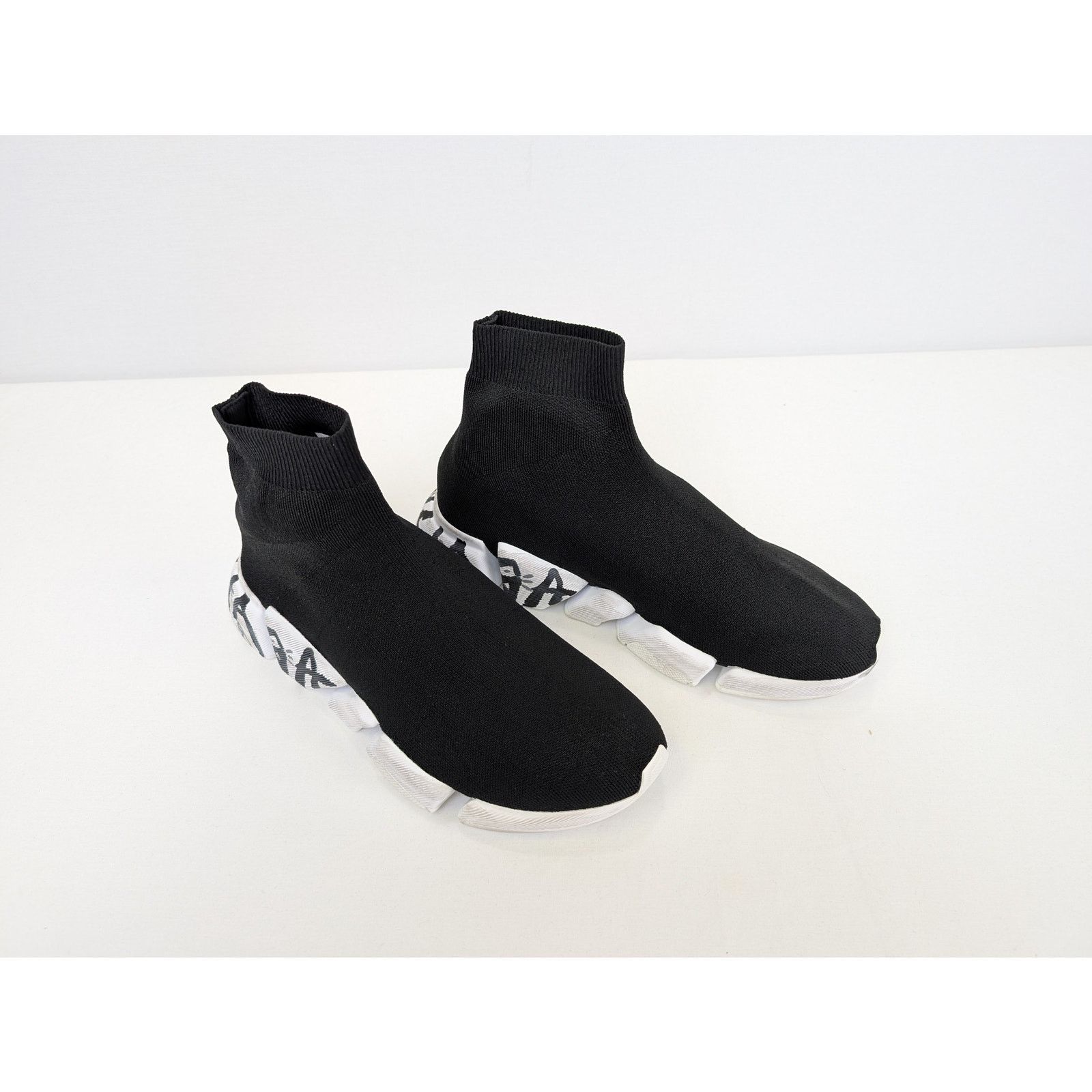 Balenciaga o1rshd1 Q:2 / Rec Knit Graffiti Speed 2.0 Lt Sneakers Size US 11 / EU 44 - 7 Thumbnail