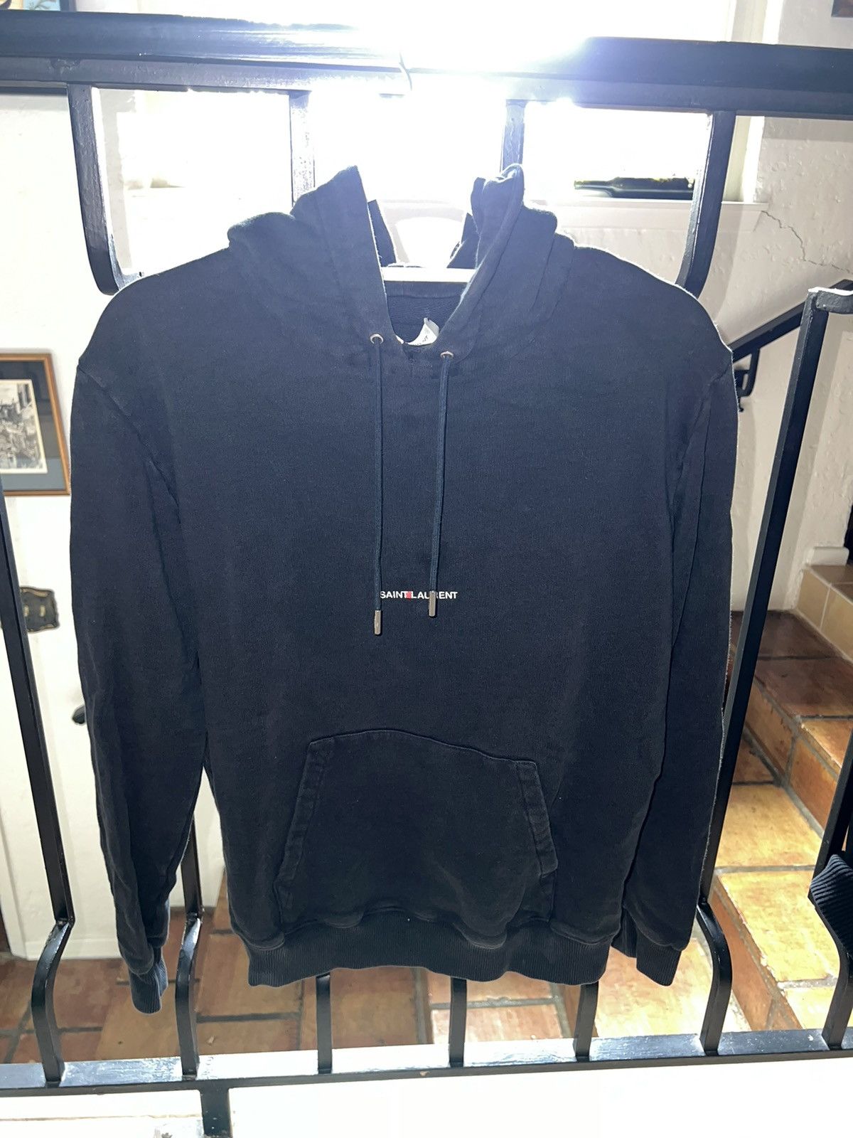 Saint Laurent Paris Black Saint Laurent Hoodie Size US S / EU 44-46 / 1 - 1 Thumbnail