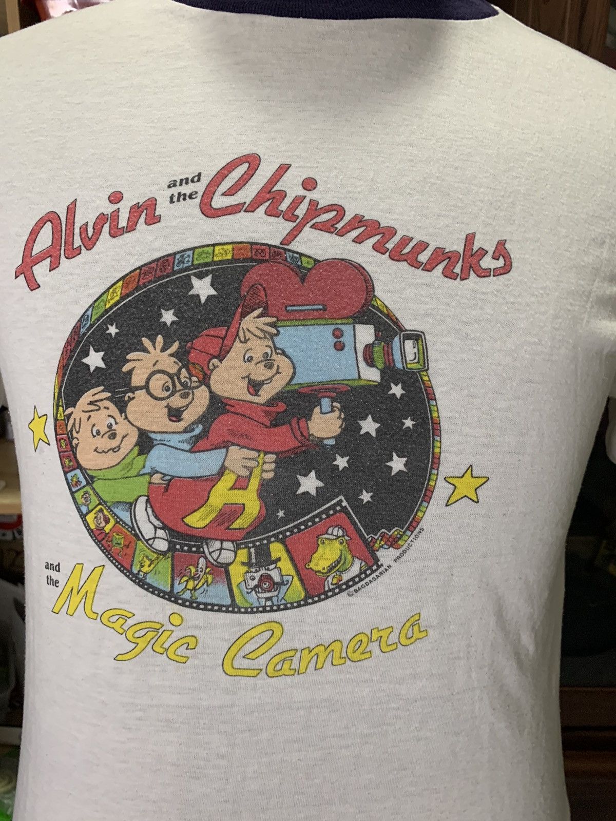 Vintage Vintage Alvin & The Chipmunks Ringer Tee Missing Tag Size US S / EU 44-46 / 1 - 3 Thumbnail