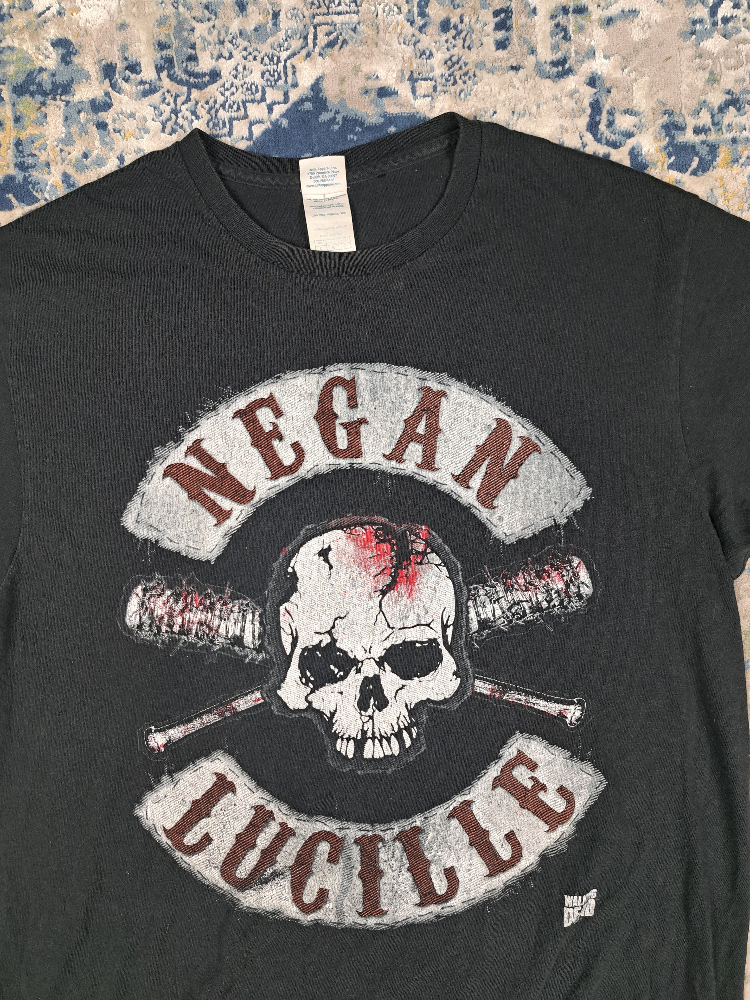 Vintage The Walking Dead Negan Lucille y2k Skull Tee Death TV Series Size US L / EU 52-54 / 3 - 2 Thumbnail