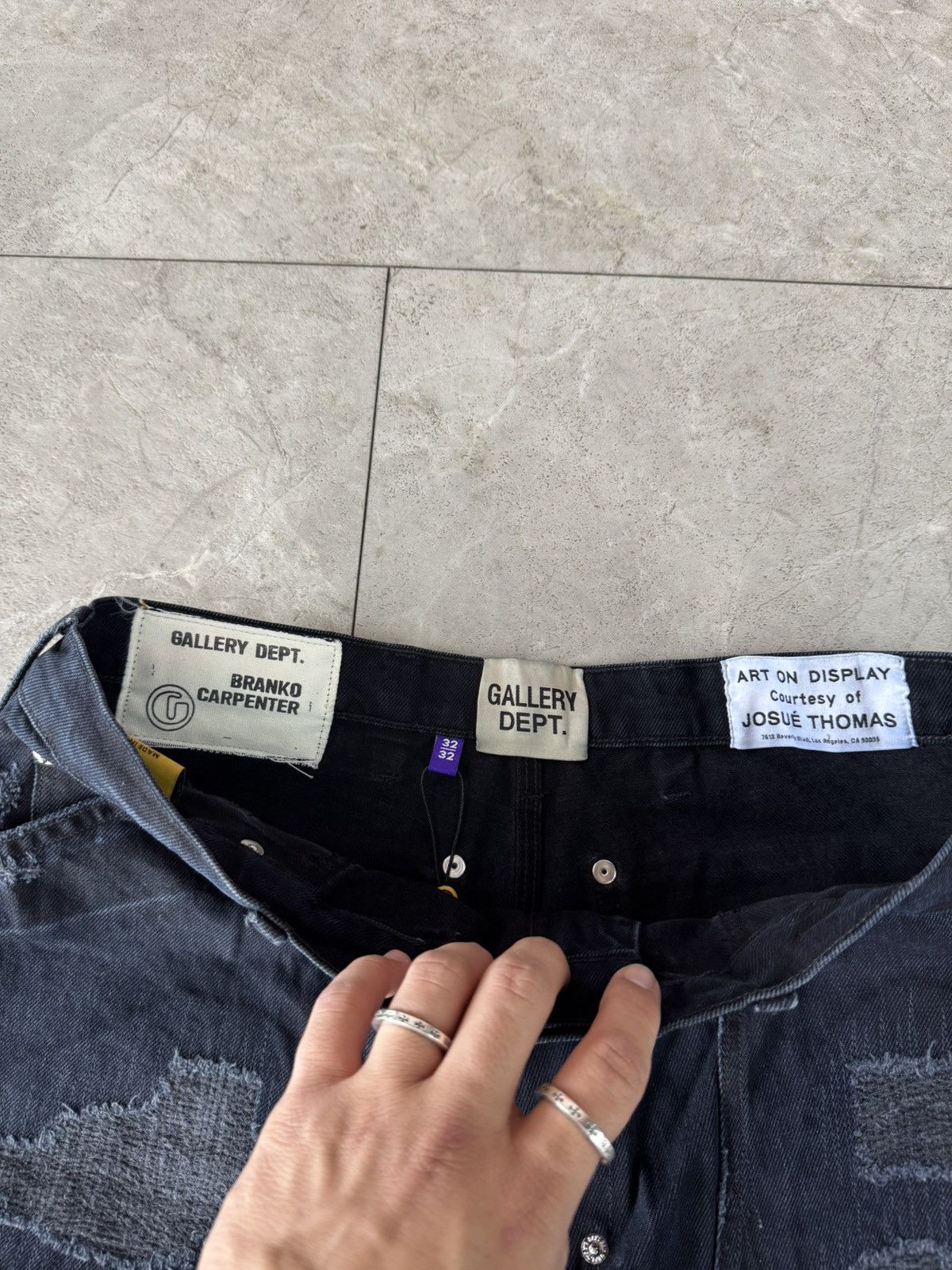 Gallery Dept. Gallery Dept Branko Carpenter Denim Jeans Black Size US 32 / EU 48 - 3 Thumbnail