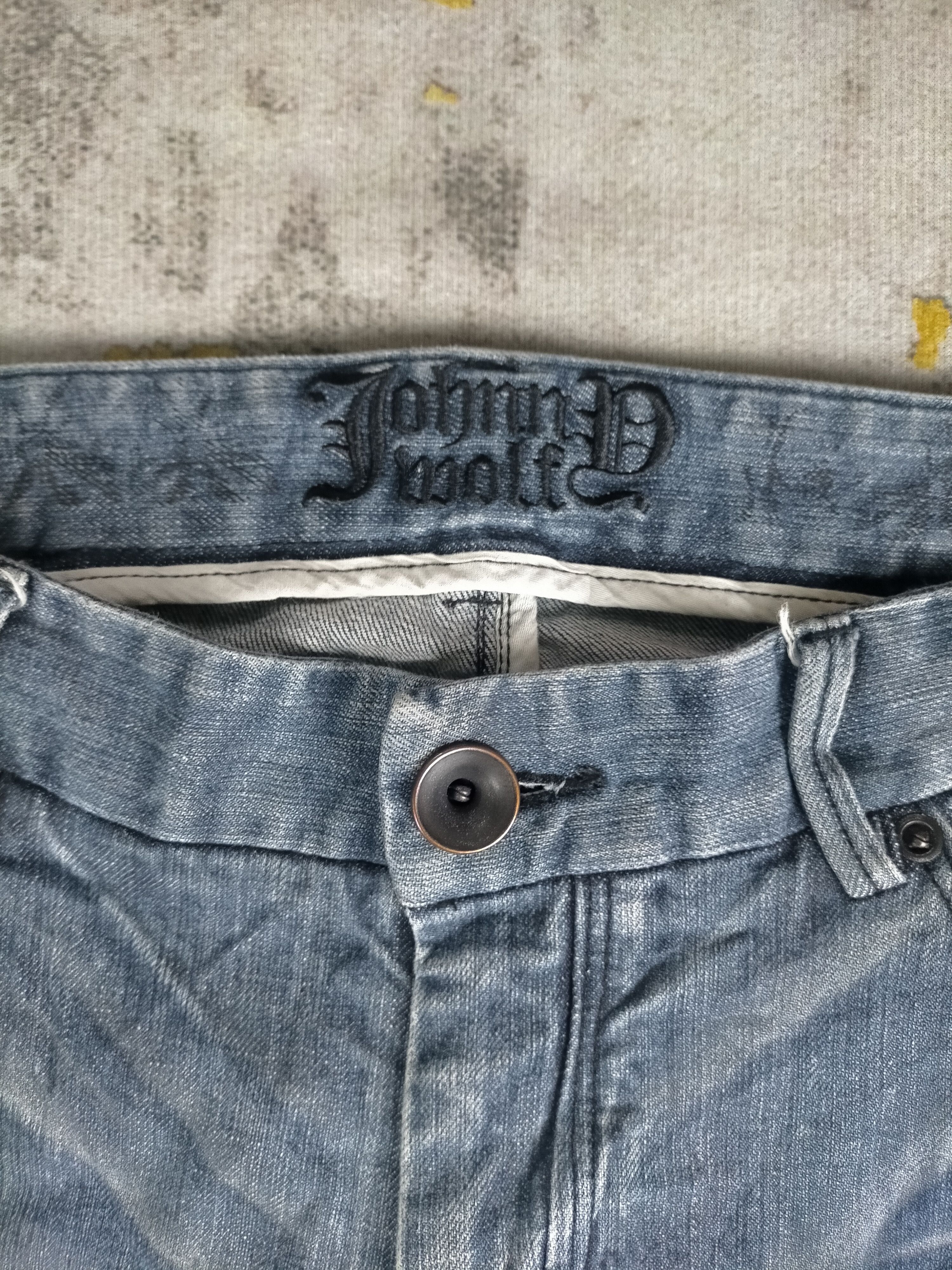 BUFFALO BOBS Vintage Johnny Wolf Japan Skinny Flare Jeans Size US 31 - 5 Thumbnail