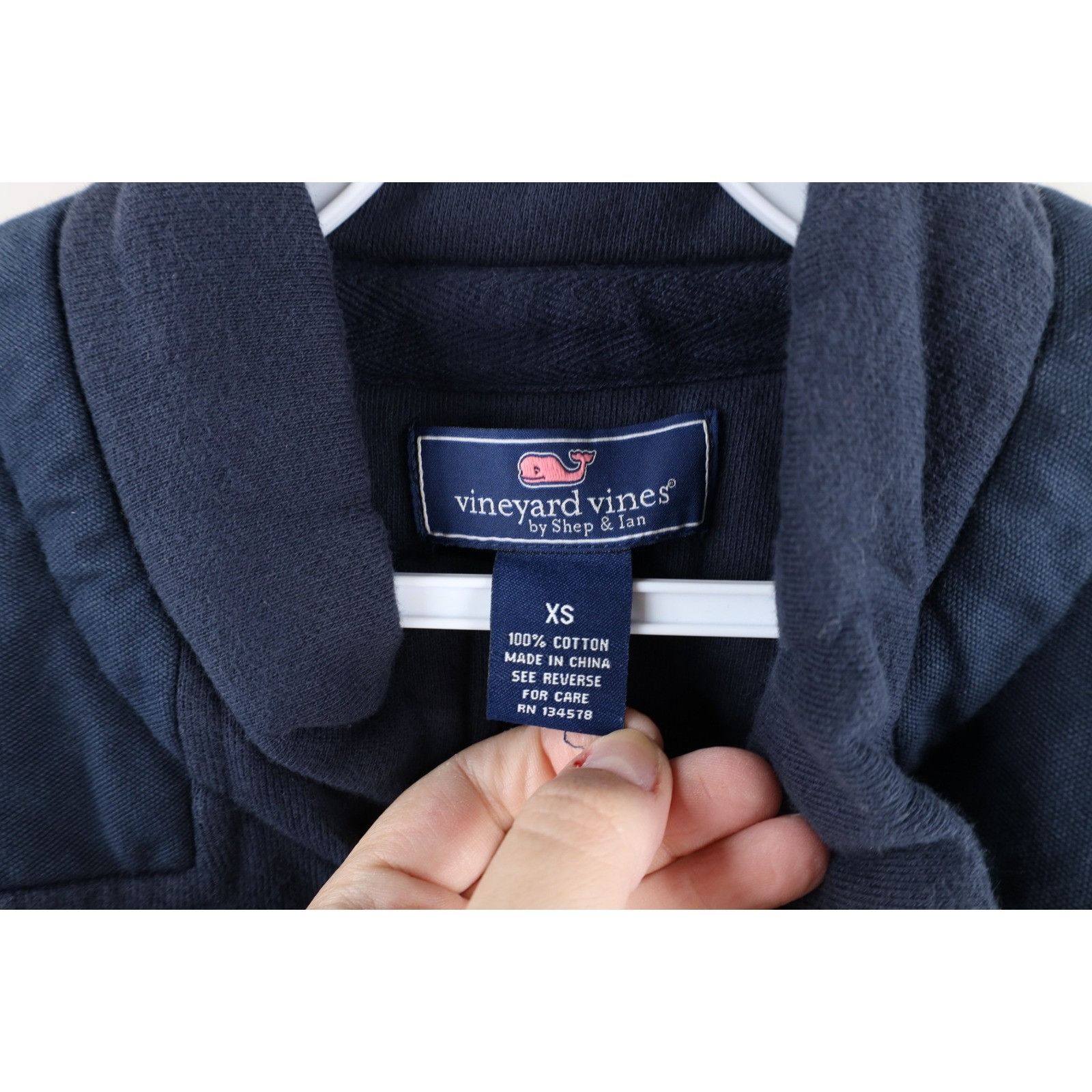Vineyard Vines Vineyard Vines New England Patriots Football Zip Sweatshirt Size US XS / EU 42 / 0 - 8 Thumbnail