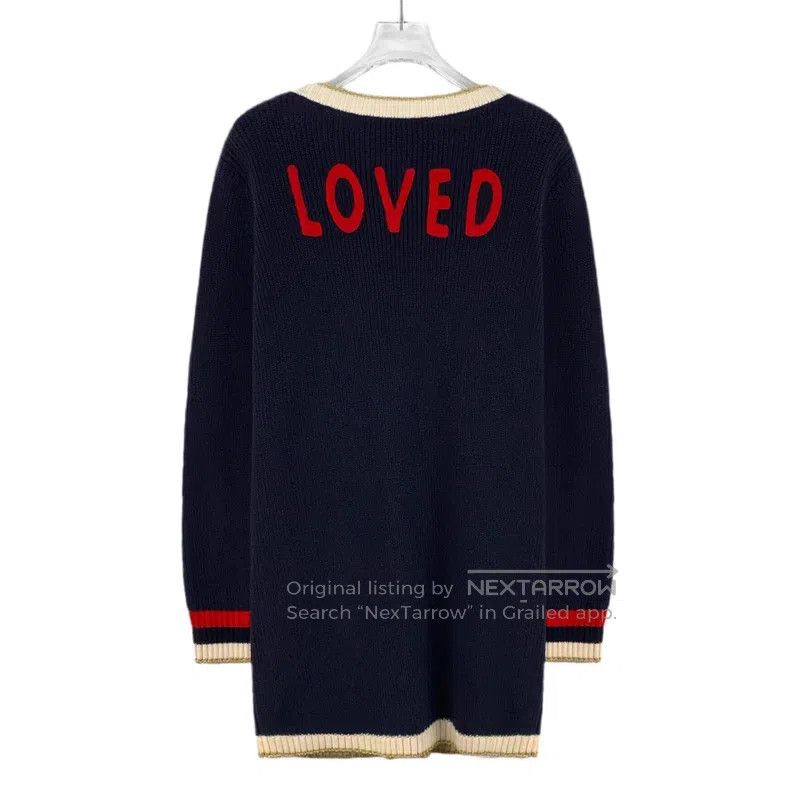 Gucci Gucci Black striped trim cotton V-neck single-breasted lon Size M / US 6-8 / IT 42-44 - 2 Thumbnail