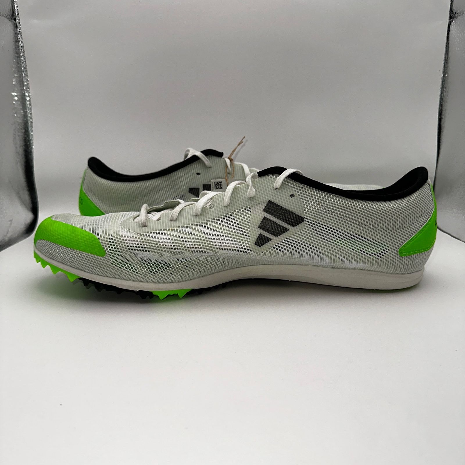 Adidas Adidas Adizero XCS Mens 15 Running Cleats White Solar Green Size US 15 / EU 48 - 4 Thumbnail