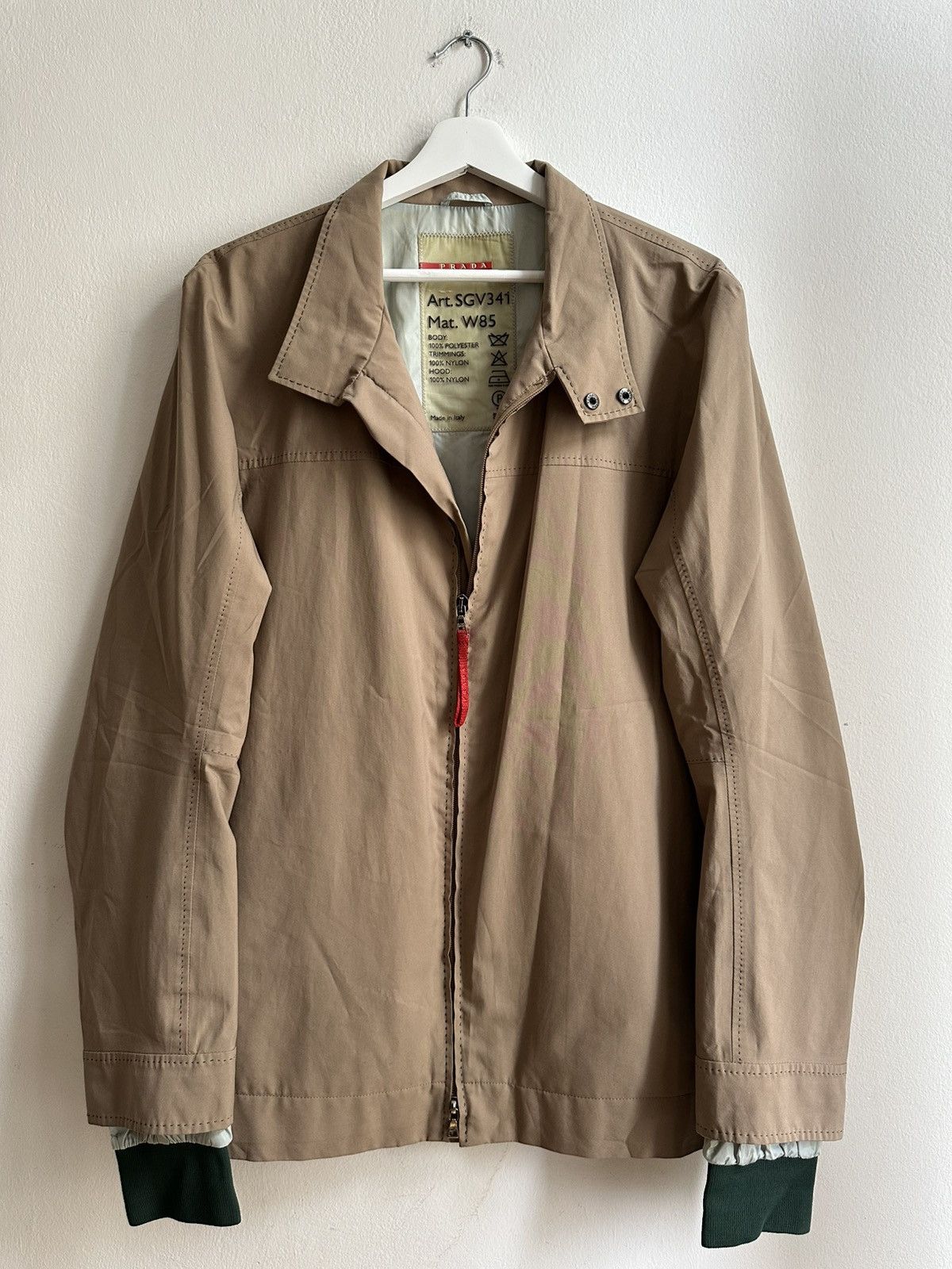 Prada Prada Vintage Gore-Tex Beige Jacket | Grailed