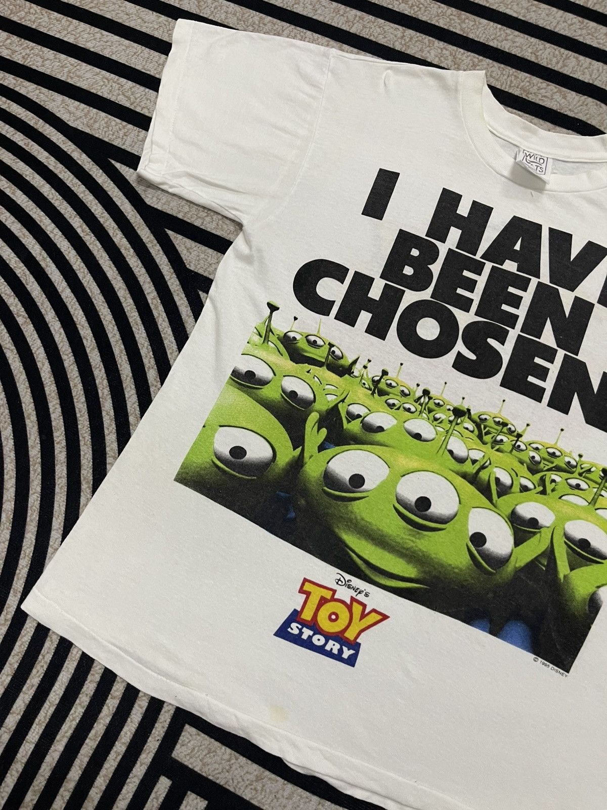 Disney VINTAGE 1995 TOY STORY ALLIEN “I HAVE BEEN CHOSEN” Size US L / EU 52-54 / 3 - 5 Thumbnail