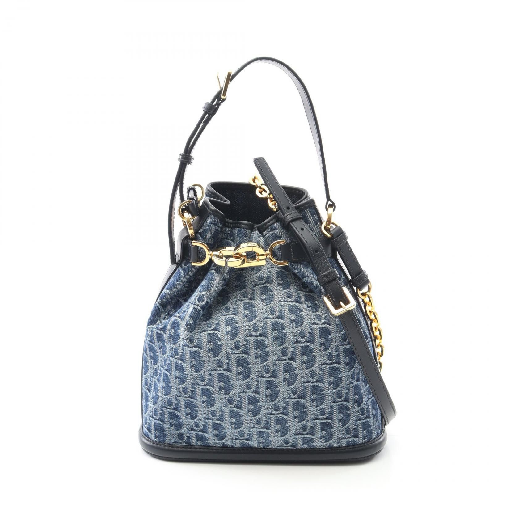 Dior Dior C'est Dior Oblique Jacquard Denim Leather Shoulder Bag Denim Shoulder Bag M2271UTZQ M2271UDCE