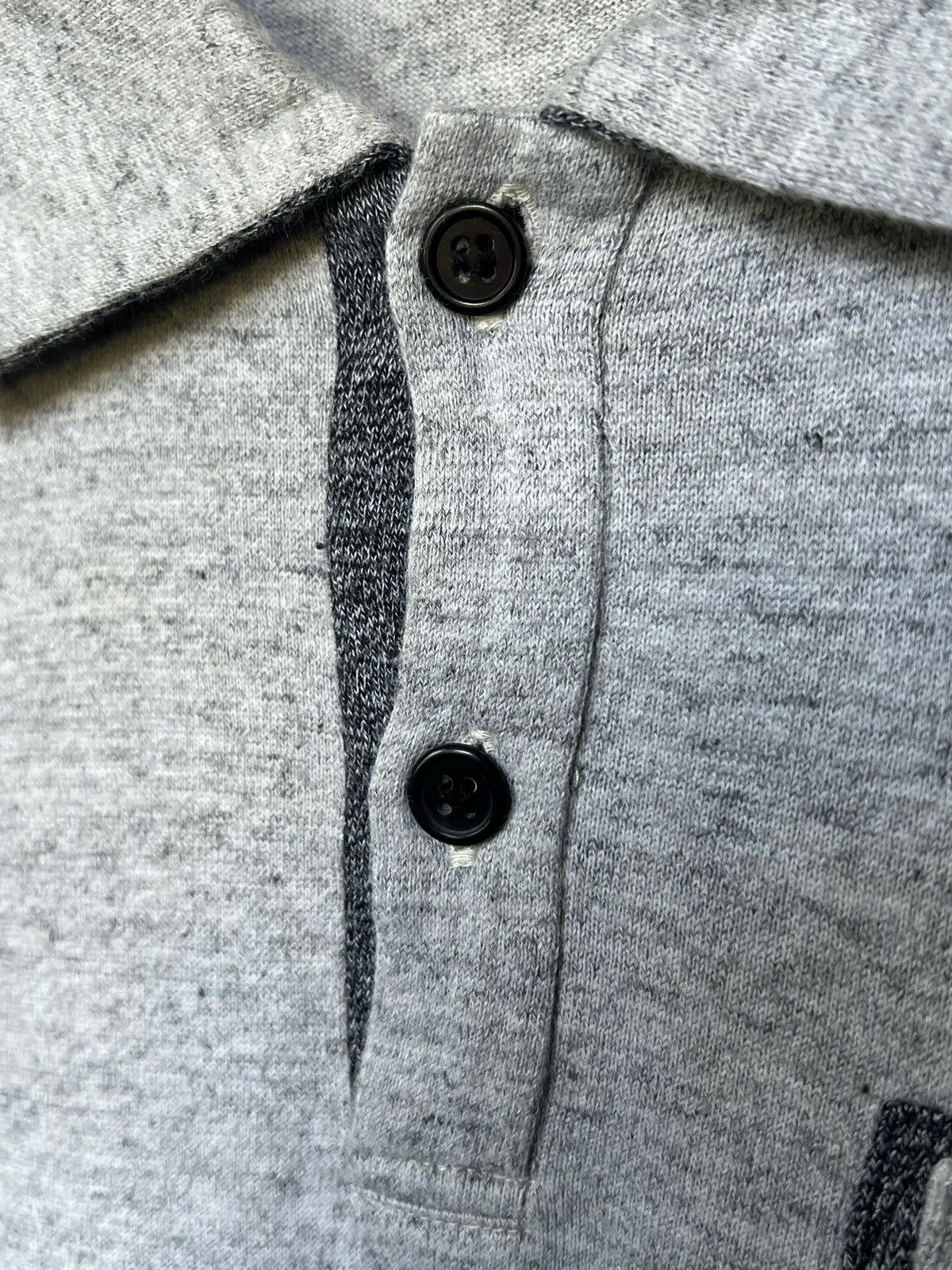 Yohji Yamamoto 1990 Yohji Yamamoto Pour Homme Gradient Polo Shirt Size US M / EU 48-50 / 2 - 7 Thumbnail