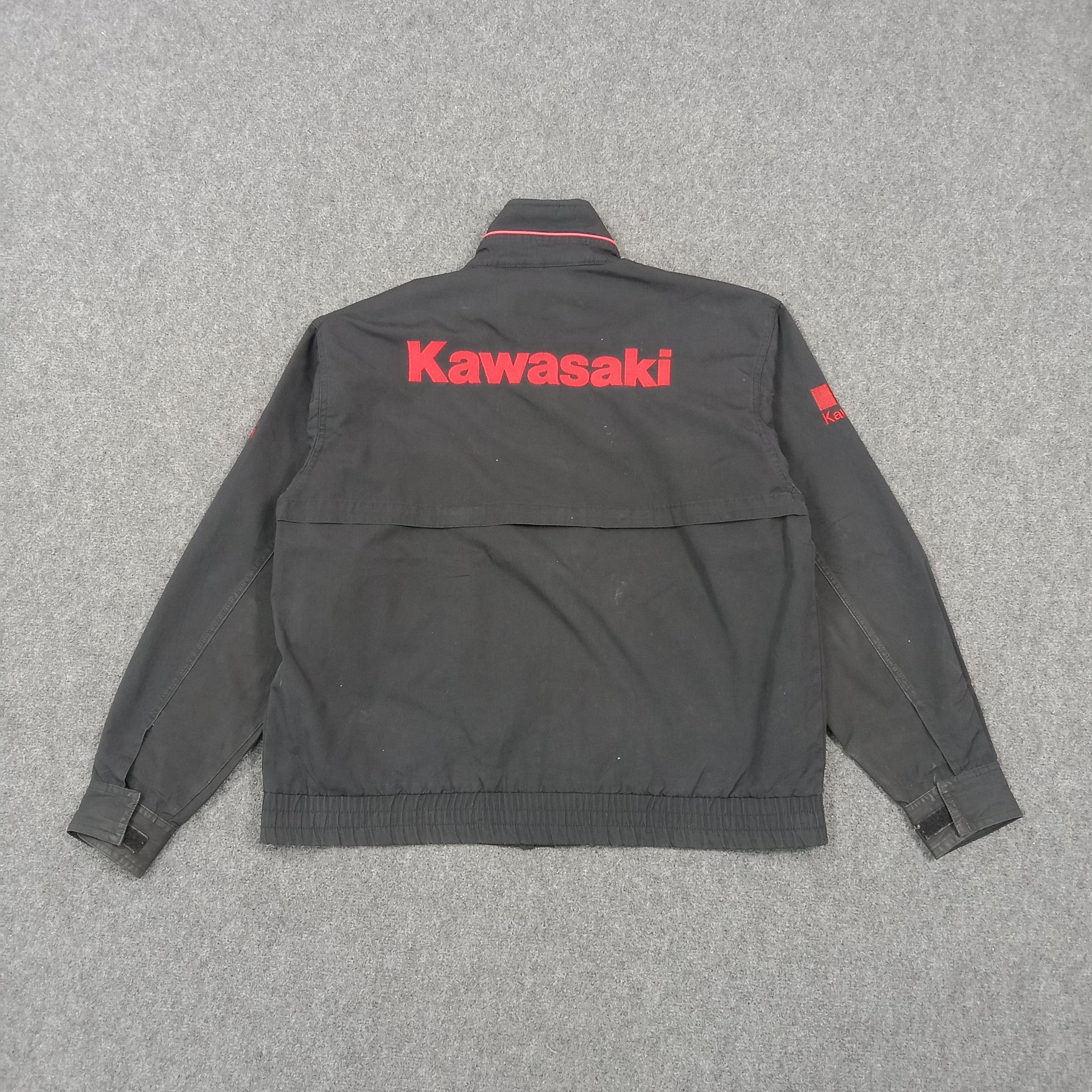 Japanese Brand KAWASAKI Japanese Racing Motorsports Custom Jacket C282N30 Size US L / EU 52-54 / 3 - 1 Thumbnail
