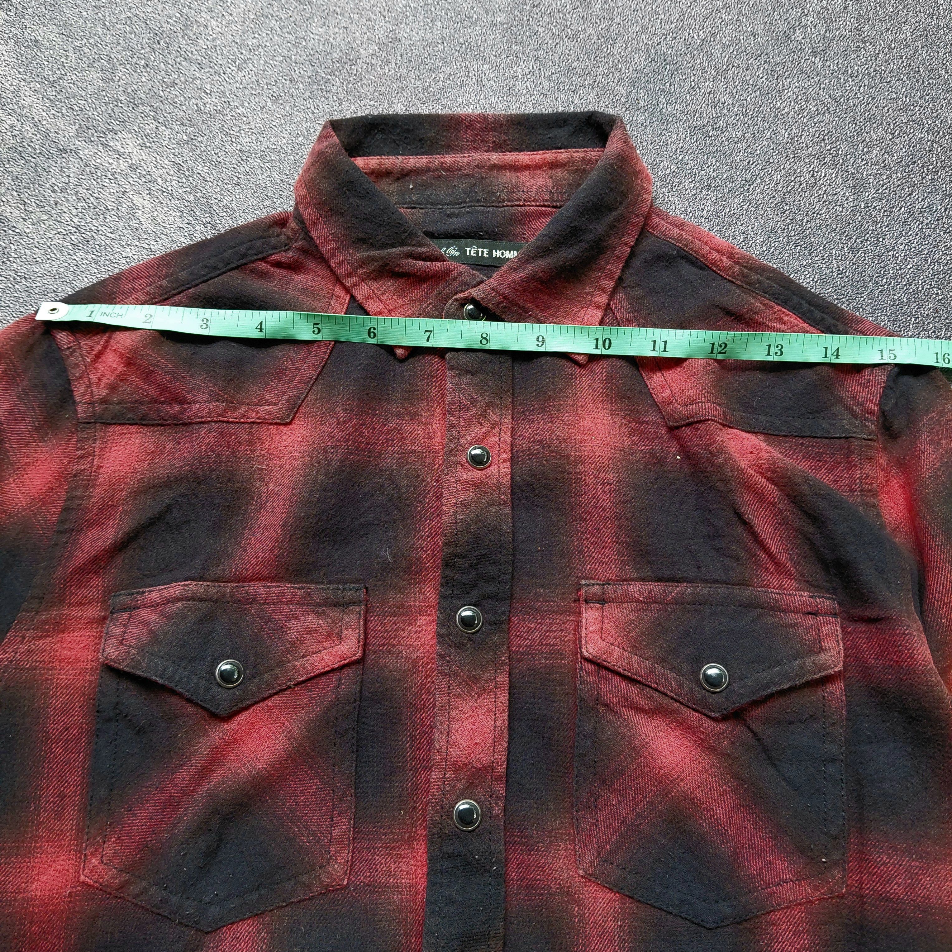 Tete Homme Black On Tete Homme Flanel Shirt Size US M / EU 48-50 / 2 - 8 Thumbnail