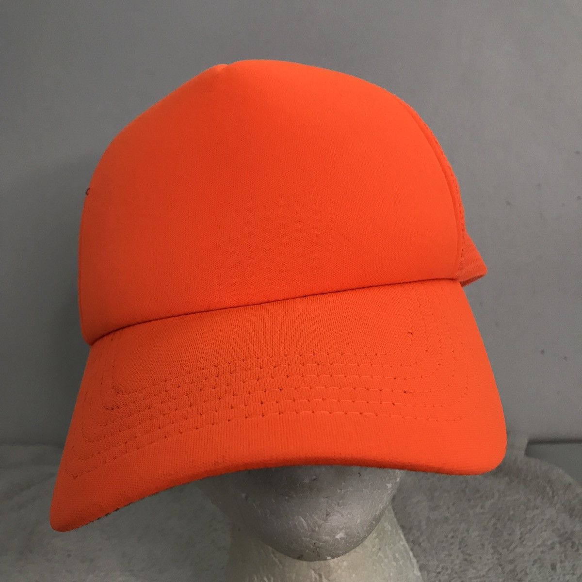 George George Neon Orange Blank Trucker Hat OS Size ONE SIZE - 1 Thumbnail