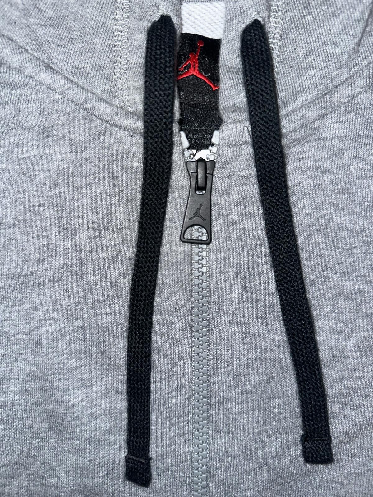 Designer Air Jordan Dri-Fit Full Zip Fleece Grey Hoodie Sample Size US M / EU 48-50 / 2 - 5 Thumbnail