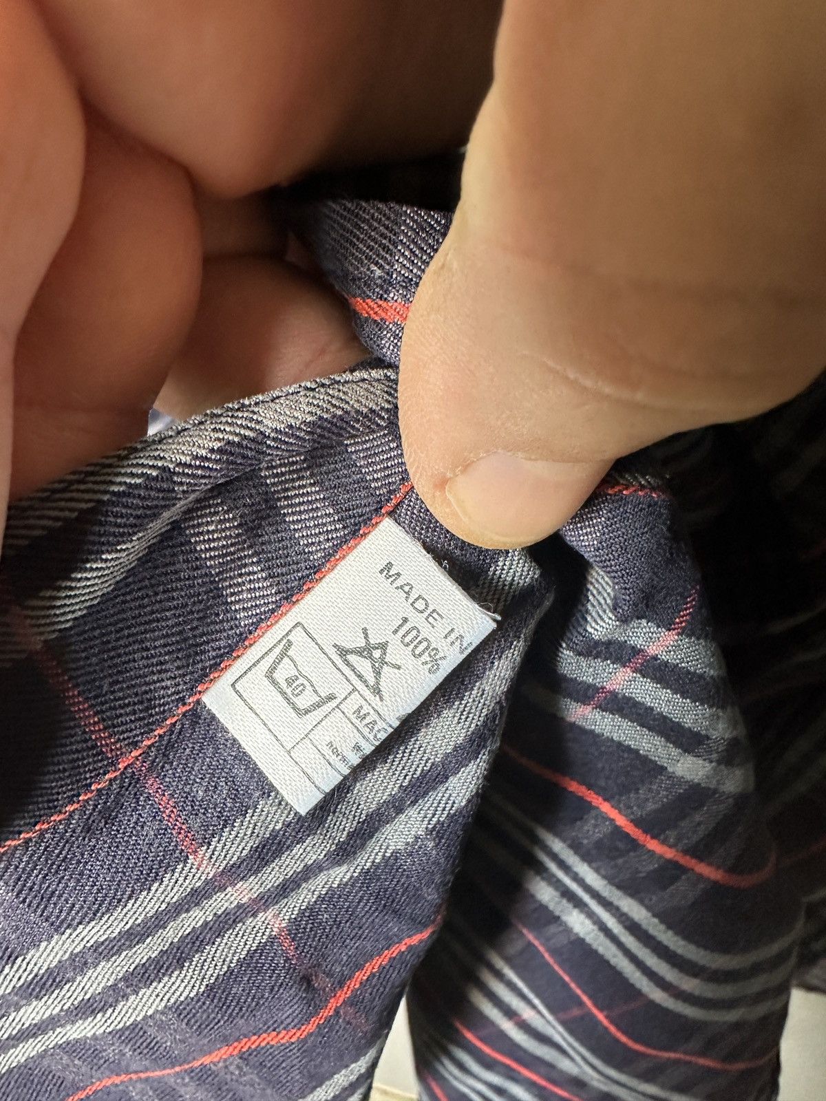 Burberry × Vintage Burberrys Vintage Nova Check Blue Shirt Size US M / EU 48-50 / 2 - 4 Thumbnail