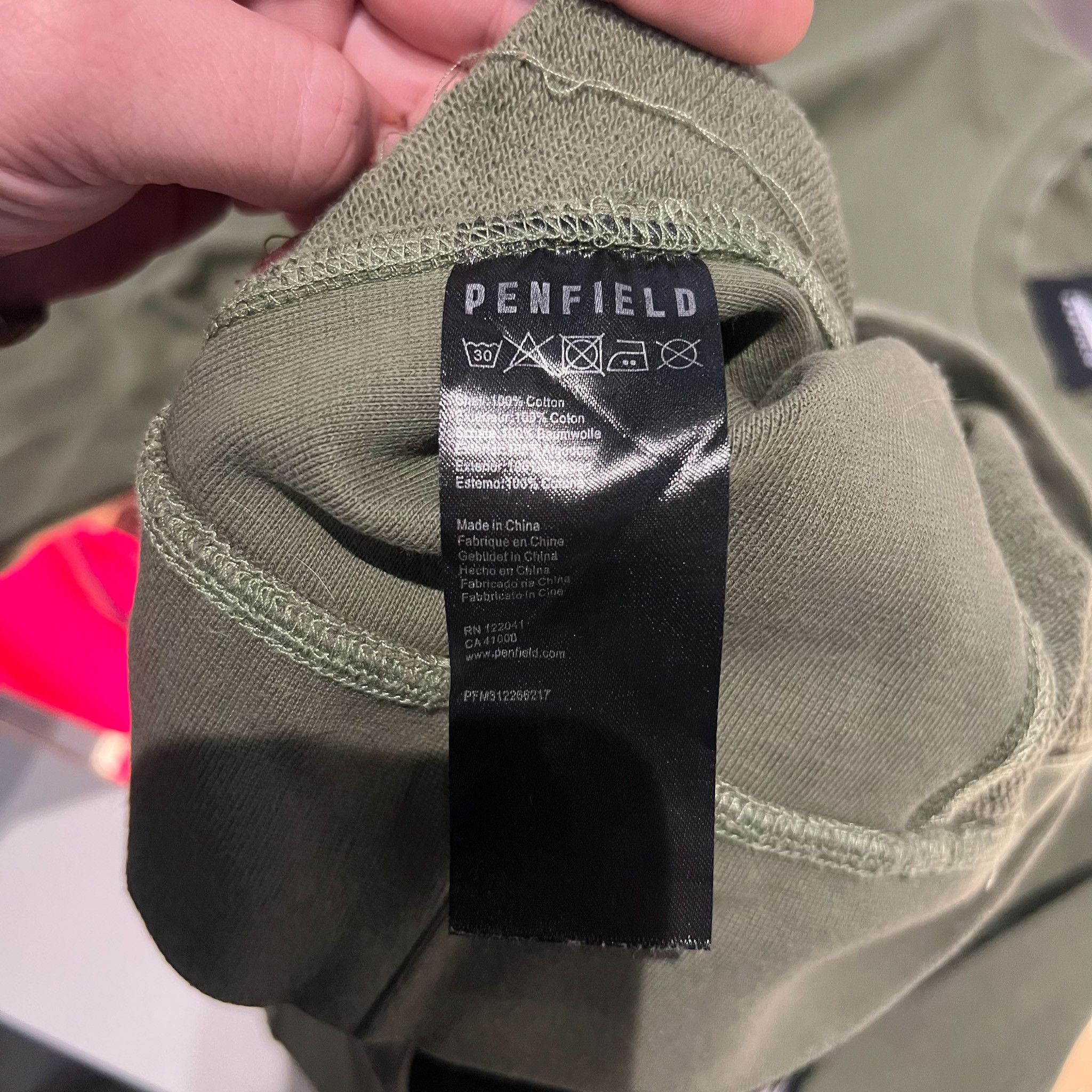 Penfield Penfield French Terry Crewneck Olive • M Size US M / EU 48-50 / 2 - 3 Thumbnail