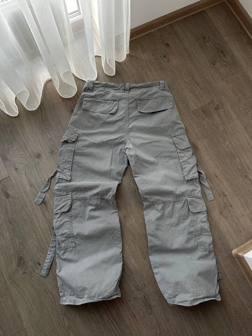 Japanese Brand × Vintage Vintage Japanese Baggy Gray Cargo Pocket Pants Size US 32 / EU 48 - 11 Thumbnail