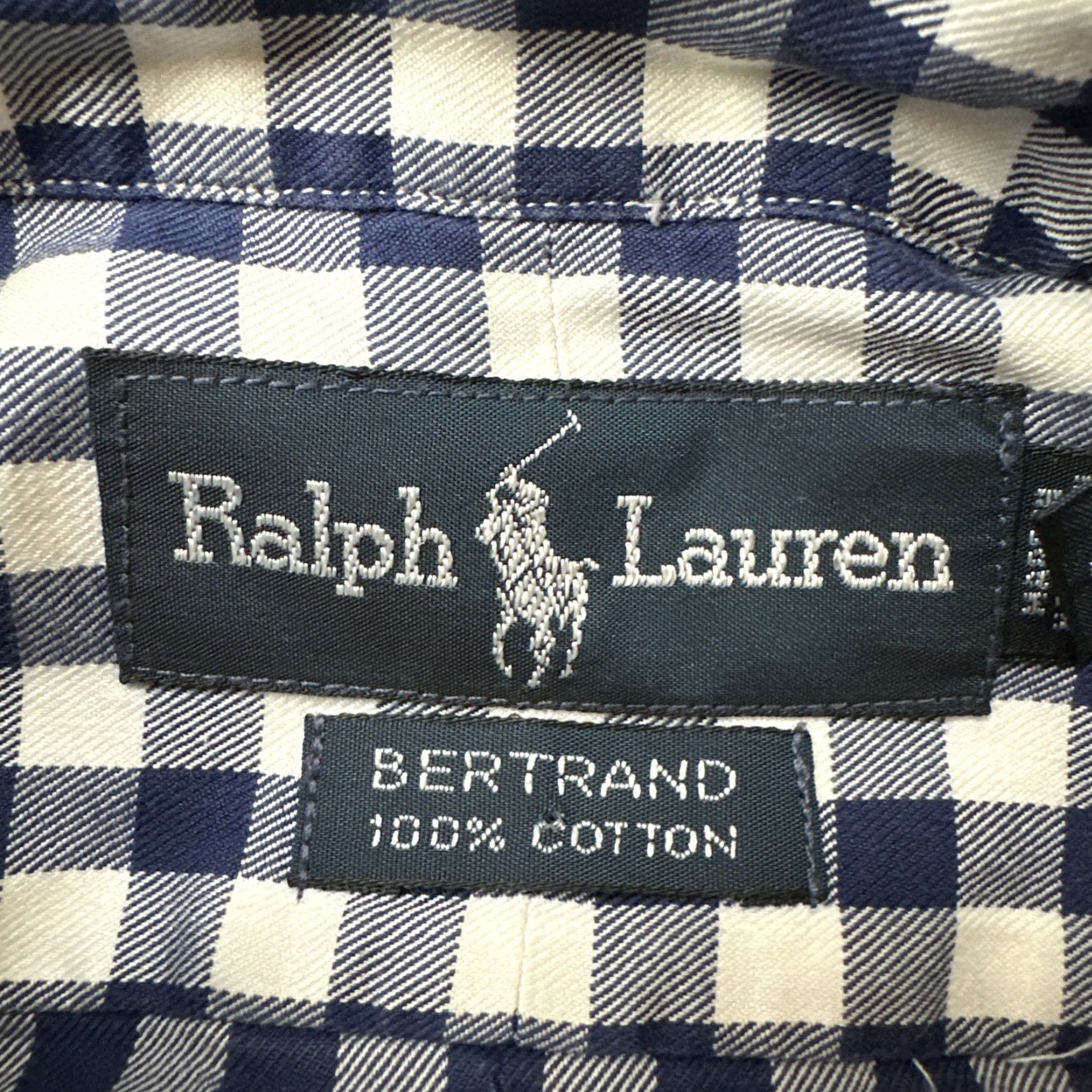 Ralph Lauren Ralph Lauren Shirt Mens Button Up XXL Blue White Check Bertrand 2XL Cotton Size US XXL / EU 58 / 5 - 5 Thumbnail