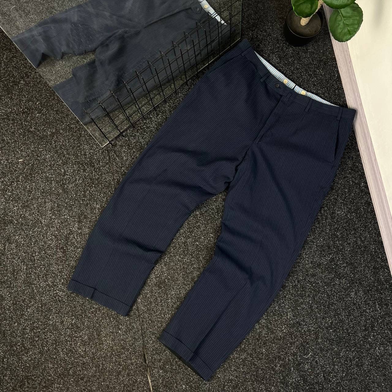 Isaia Isaia Argento Napoli Trousers Wool Big Size Italy Modern Fit Size US 38 / EU 54 - 1 Thumbnail