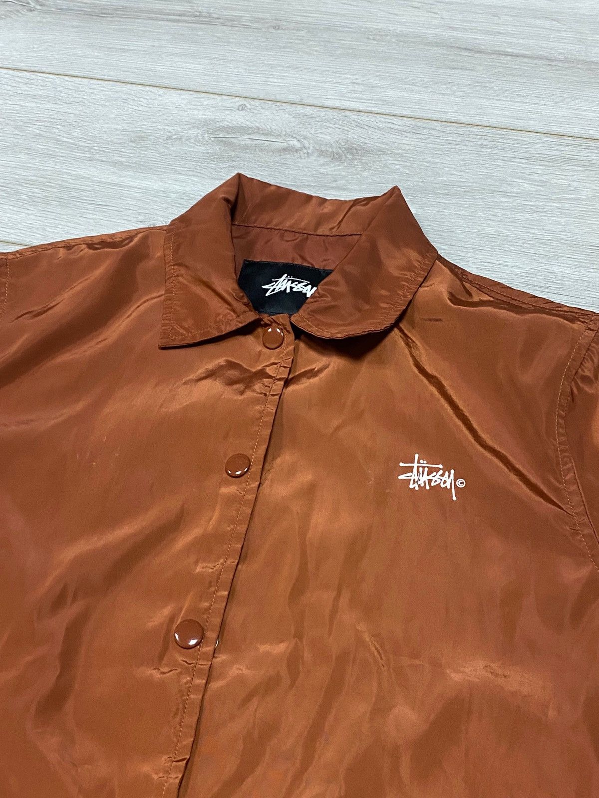 Stussy Stussy coach buttons jacket big logo back Size US S / EU 44-46 / 1 - 2 Thumbnail