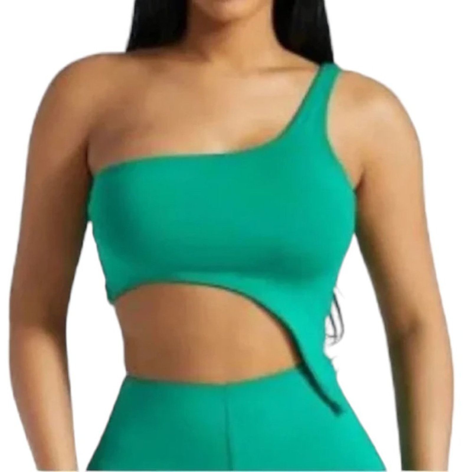 Other Naked Wardrobe One Shoulder Asymmetrical Crop Top Medium NWT Size M / US 6-8 / IT 42-44 - 1 Thumbnail