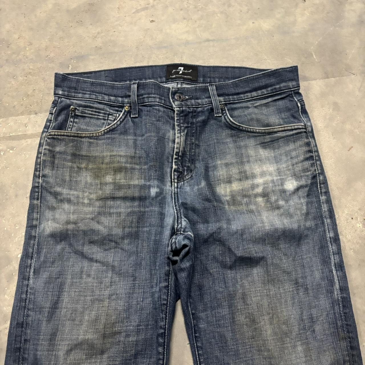 Japanese Brand × Vintage Crazy Vintage Y2K/2000s Grunge Dark Wash Streetwear Denim Jeans! Size US 34 / EU 50 - 5 Thumbnail