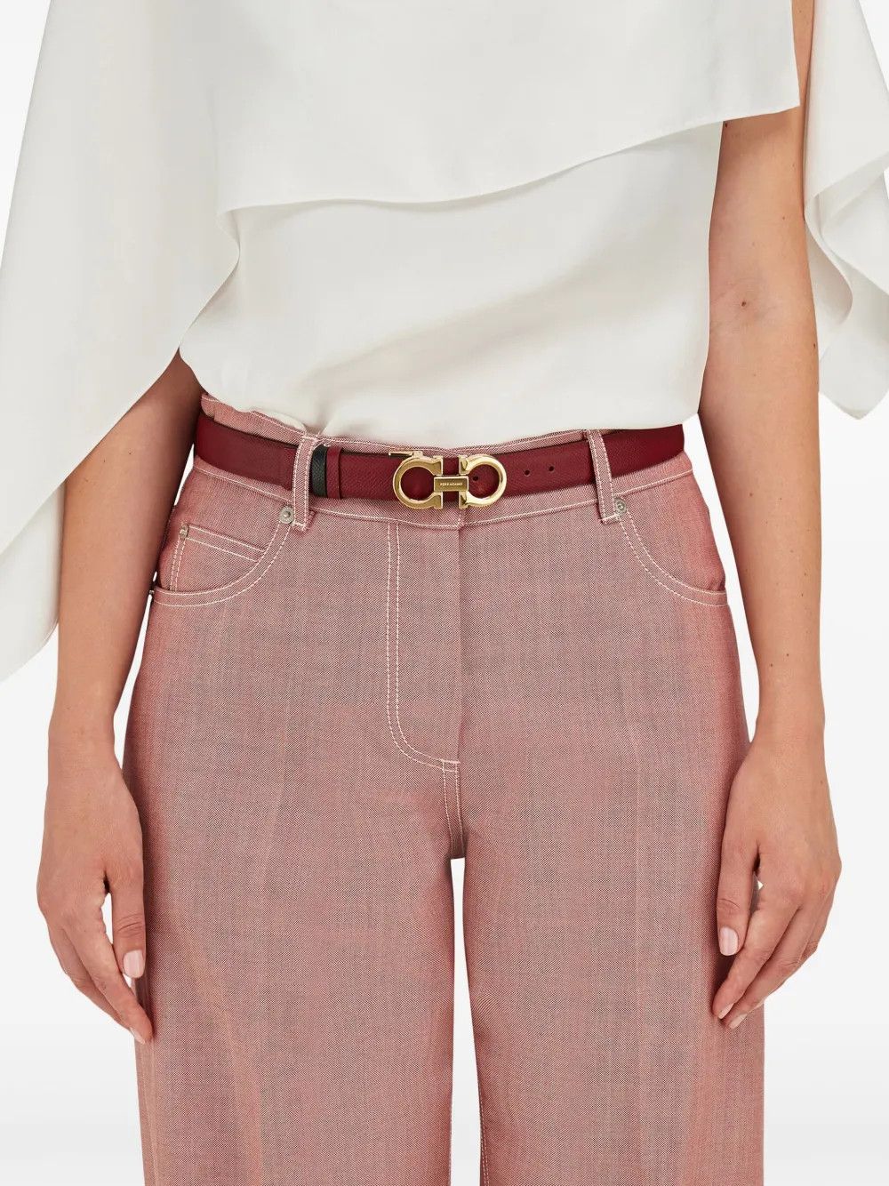 Salvatore Ferragamo o1s1rm0526 Size : OS / Belt in Red Size ONE SIZE - 4 Thumbnail