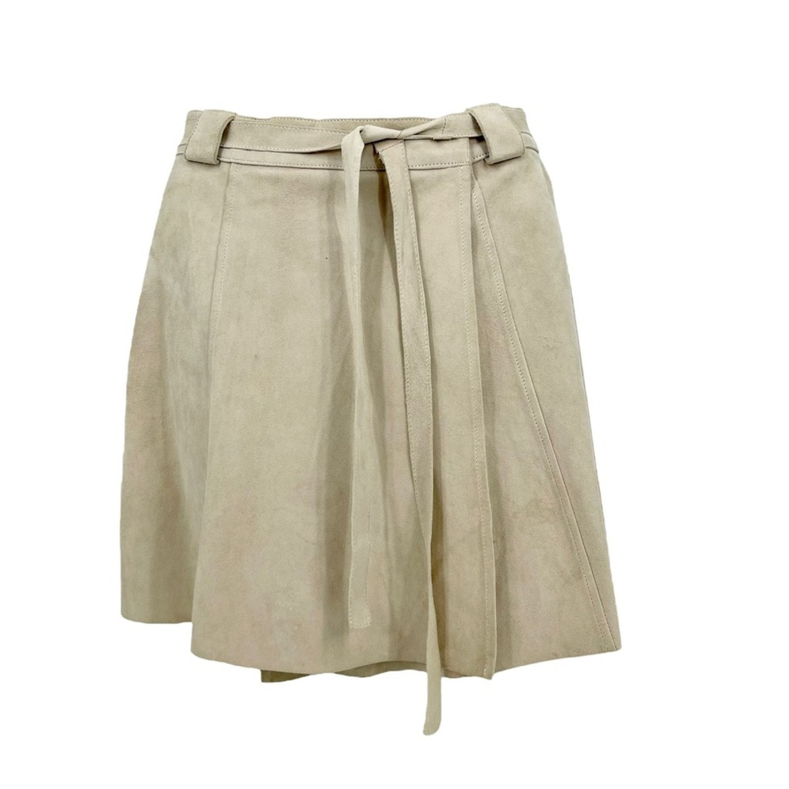 Madewell Madewell Faux Tan Suede Mini Leather Wrap Skirt Size 2 Size 26" / US 2 / IT 38 - 3 Thumbnail