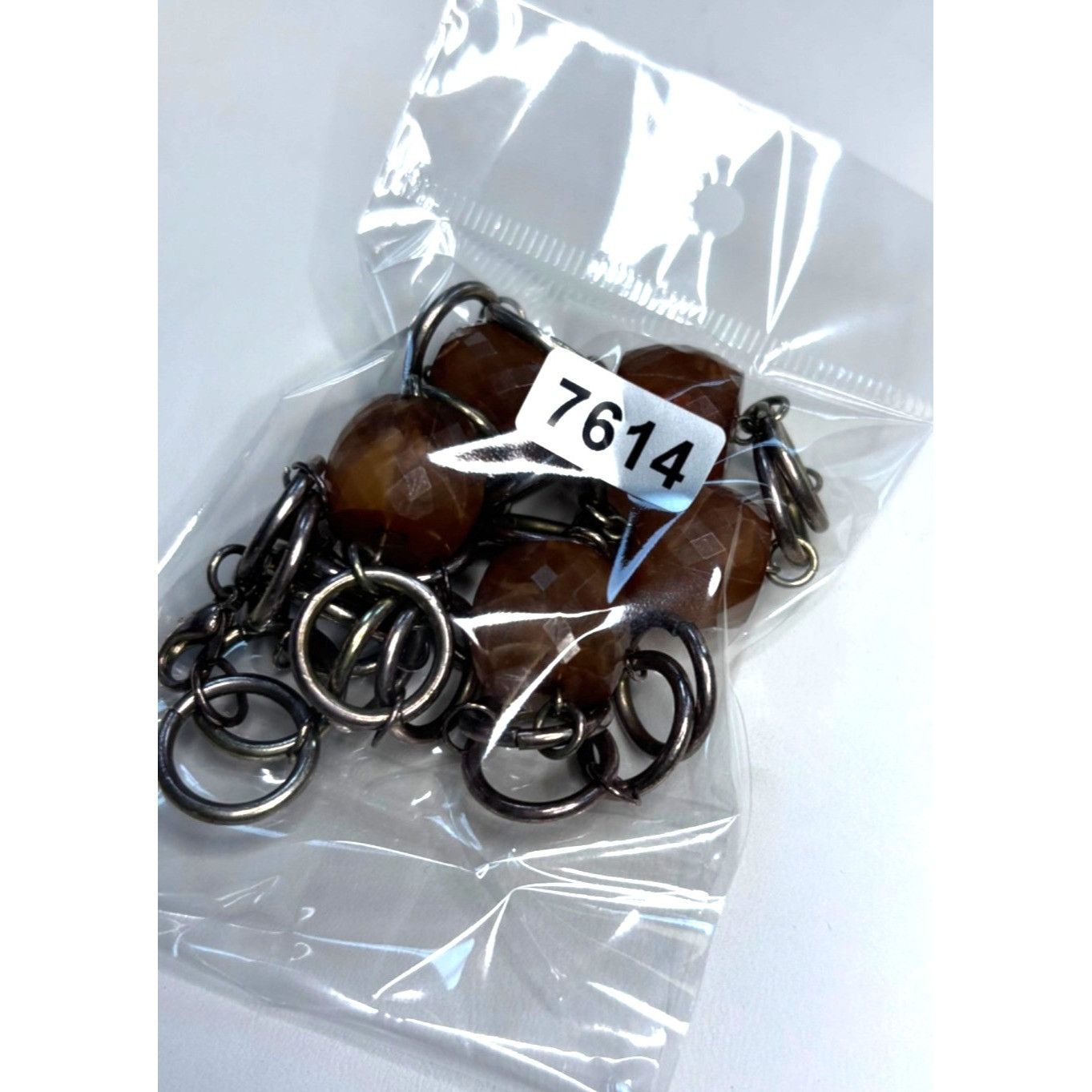 Other Brown Gemstone & Silver Circle Link Necklace Size ONE SIZE - 7 Thumbnail