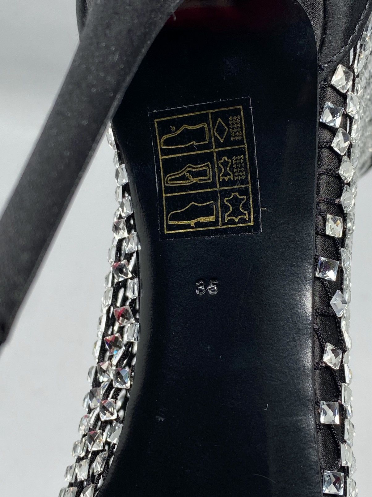 Dolce & Gabbana Dolce & Gabbana mesh crystal embellished satin pumps size 35 Size US 5 / IT 35 - 17 Thumbnail