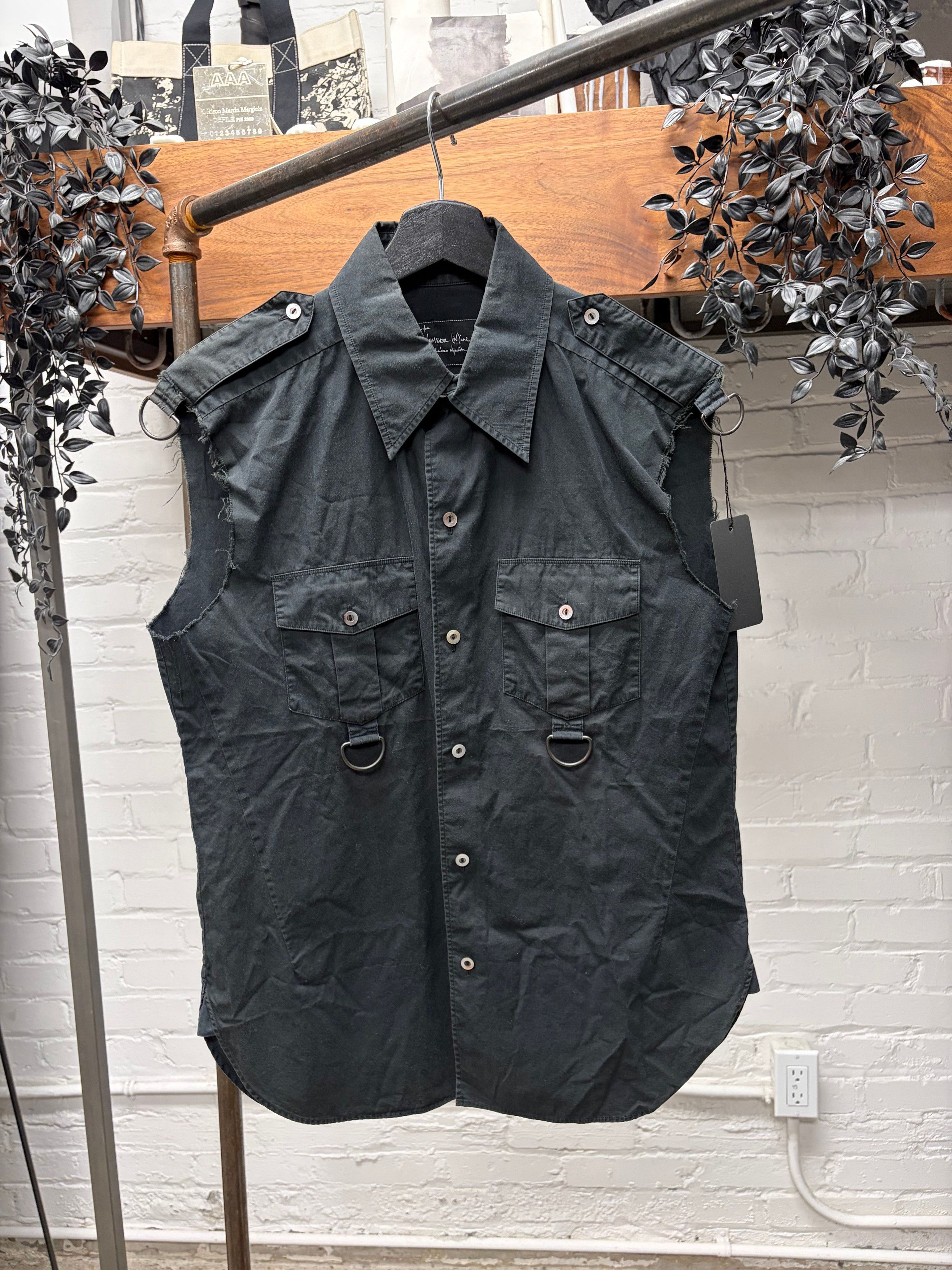 Number (N)ine SS2004 Number (N)ine ‘Dream Baby Dream’ Punk Cutoff D-Ring Shirt Size US L / EU 52-54 / 3 - 1 Thumbnail