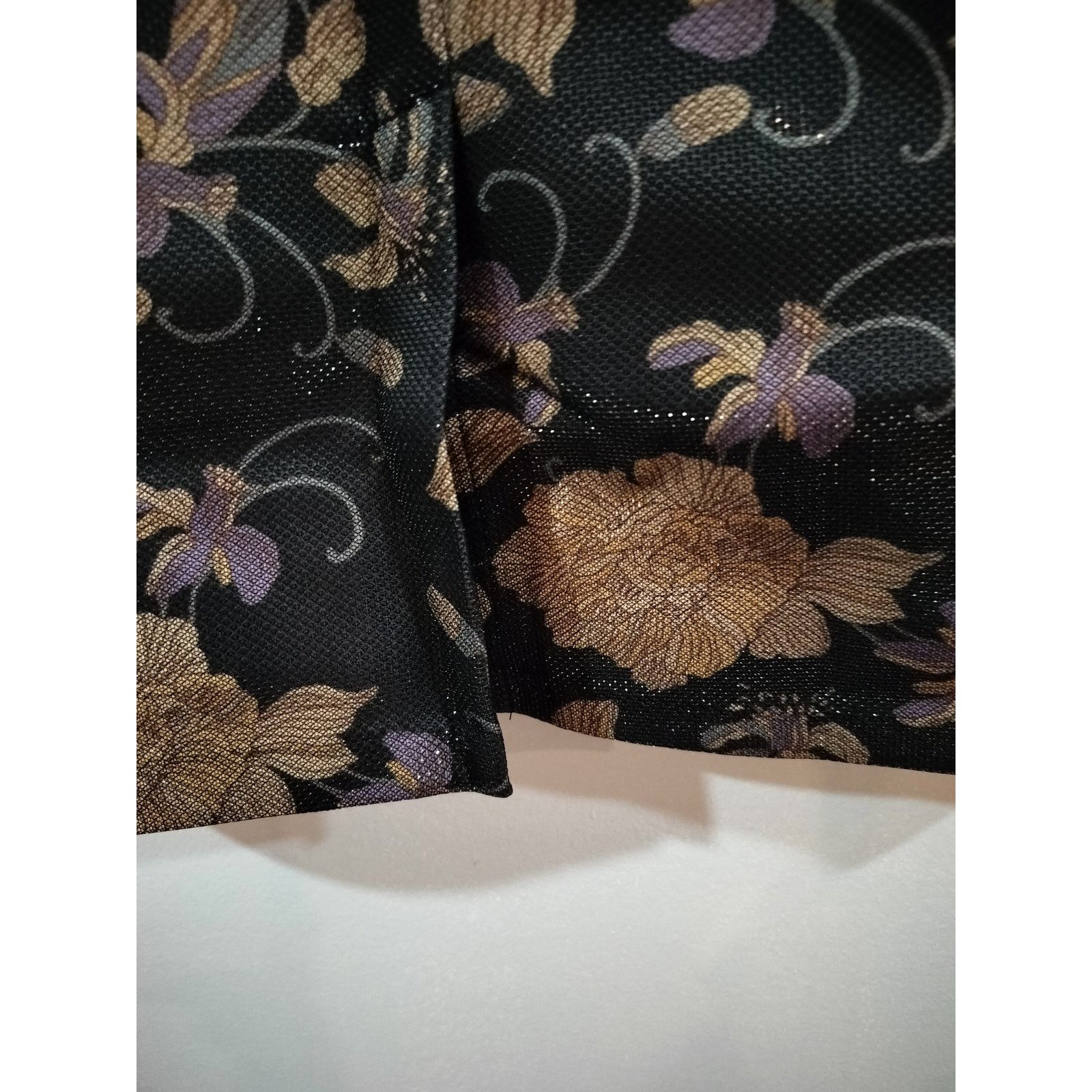 Other Eci New York Floral Mesh Pencil Skirt Black Beige Size 10 Size 32" / US 10 / IT 46 - 5 Thumbnail