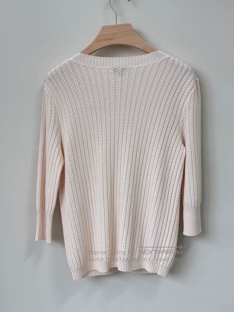Chanel Chanel Beige knitted long sleeves Size S / US 4 / IT 40 - 4 Thumbnail