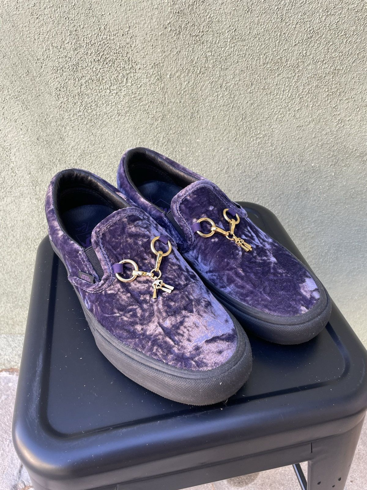 Vans Vans x Needles Velvet Slip ons Grailed