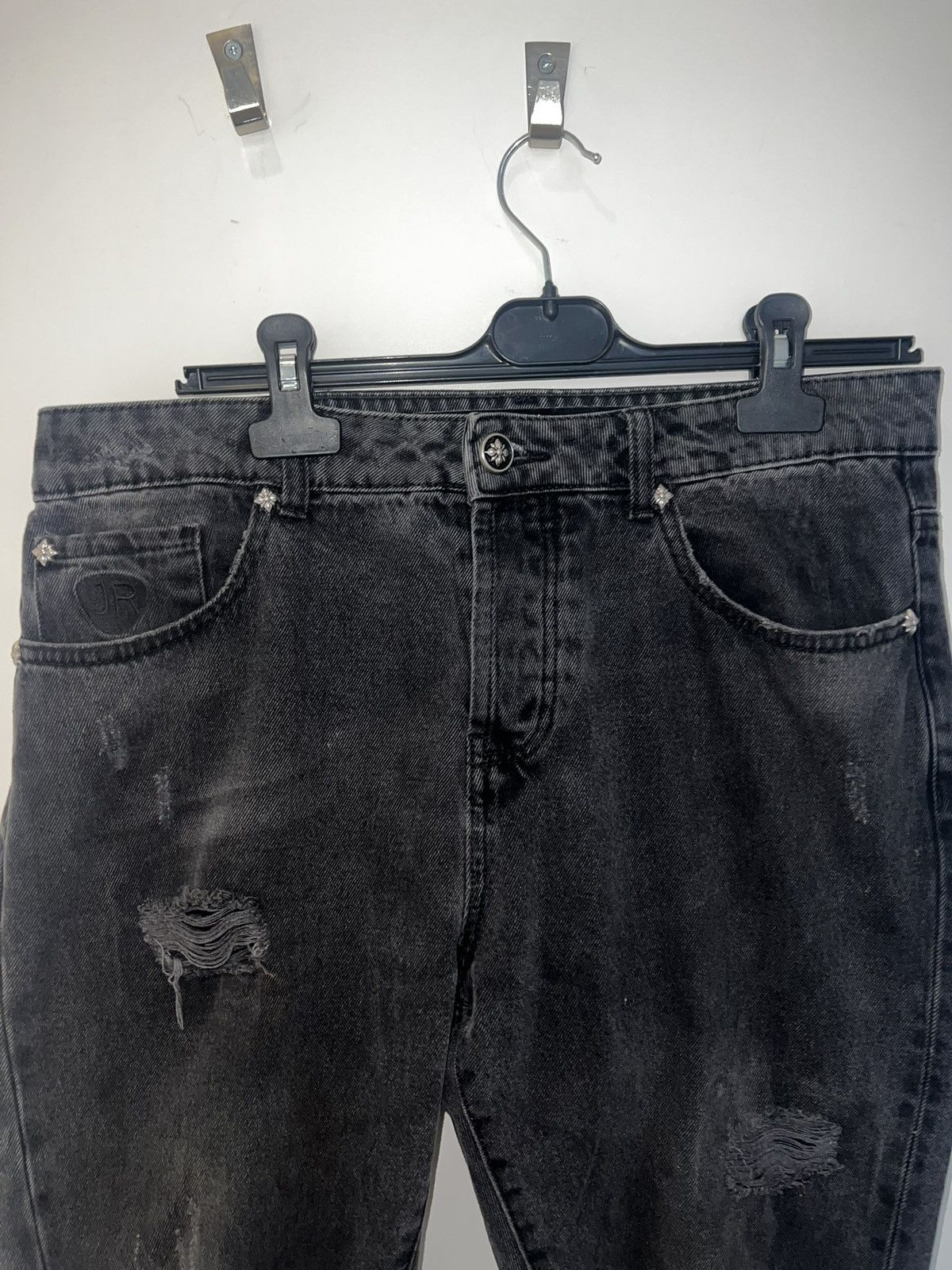John Richmond John Richmond “It’s Only Rock N Roll” BlackDistressedJeans34 Size US 34 / EU 50 - 19 Thumbnail