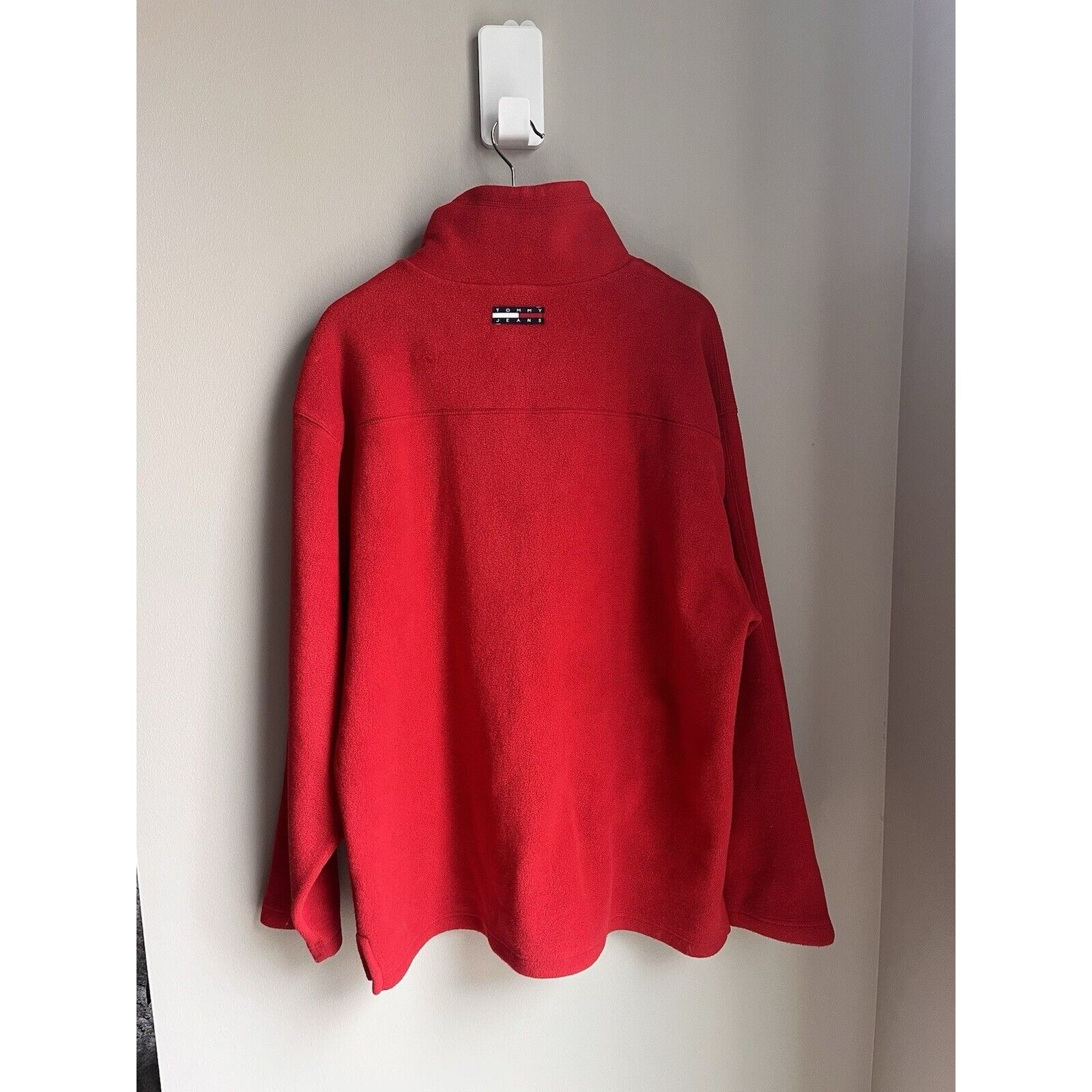Tommy Hilfiger VINTAGE TOMMY JEANS HILFIGER QUARTER ZIP FLEECE SWEATSHIRT M Size US L / EU 52-54 / 3 - 3 Thumbnail