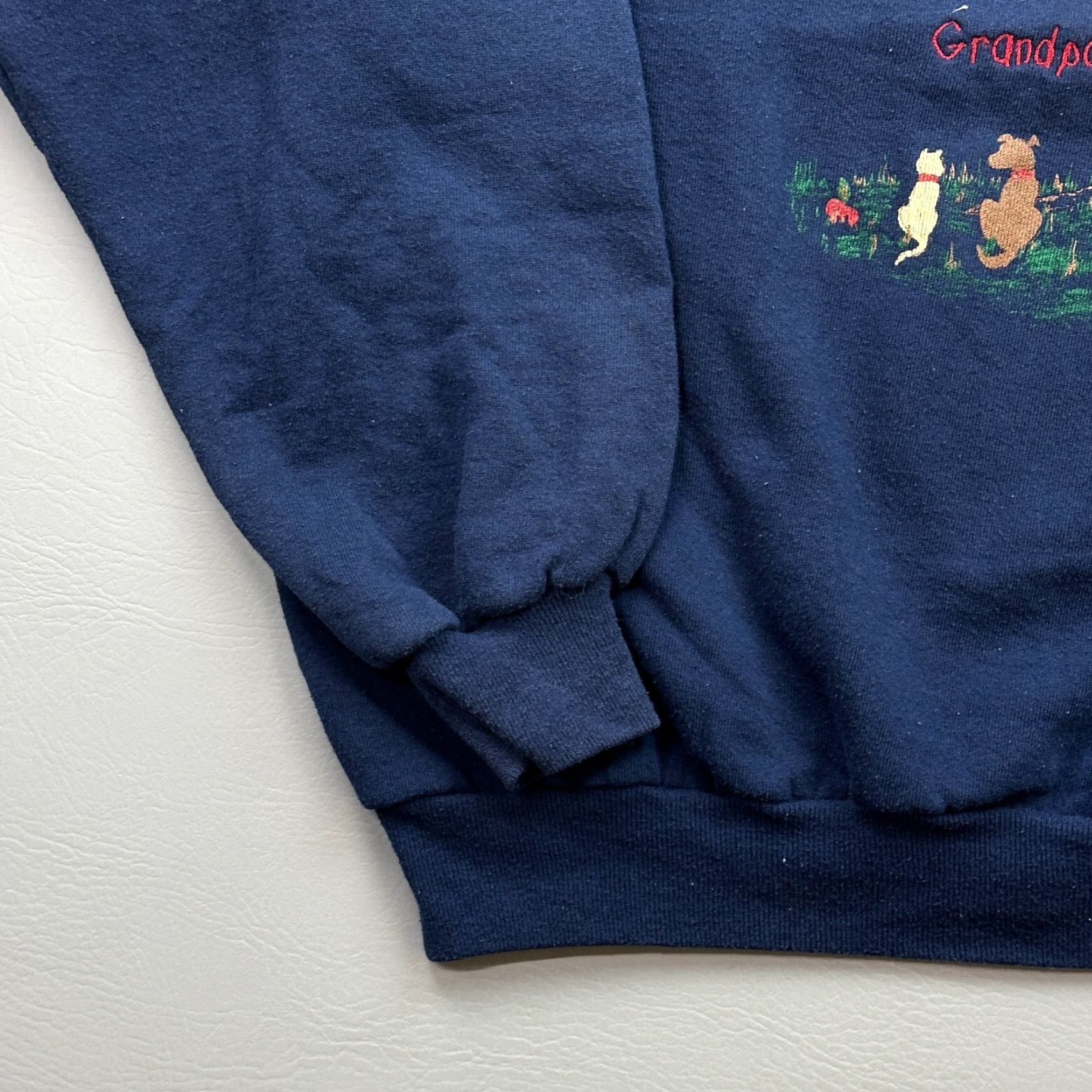 Jerzees VINTAGE Jerzees Sweatshirt Mens 2XL Blue Embroidered Family Tree USA Made 90s Size US XXL / EU 58 / 5 - 3 Thumbnail