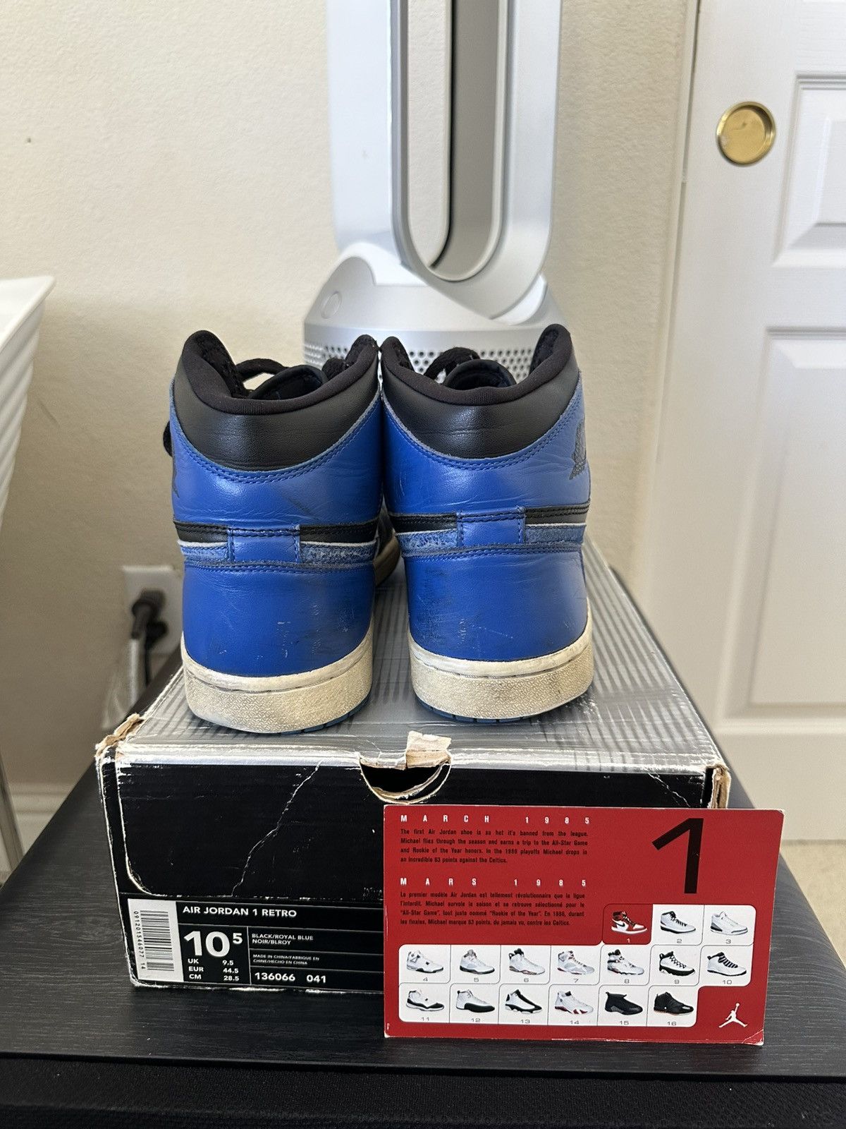 Jordan Brand × Nike 2001 Nike Air Jordan Royal 1’s Size US 10.5 / EU 43-44 - 3 Thumbnail