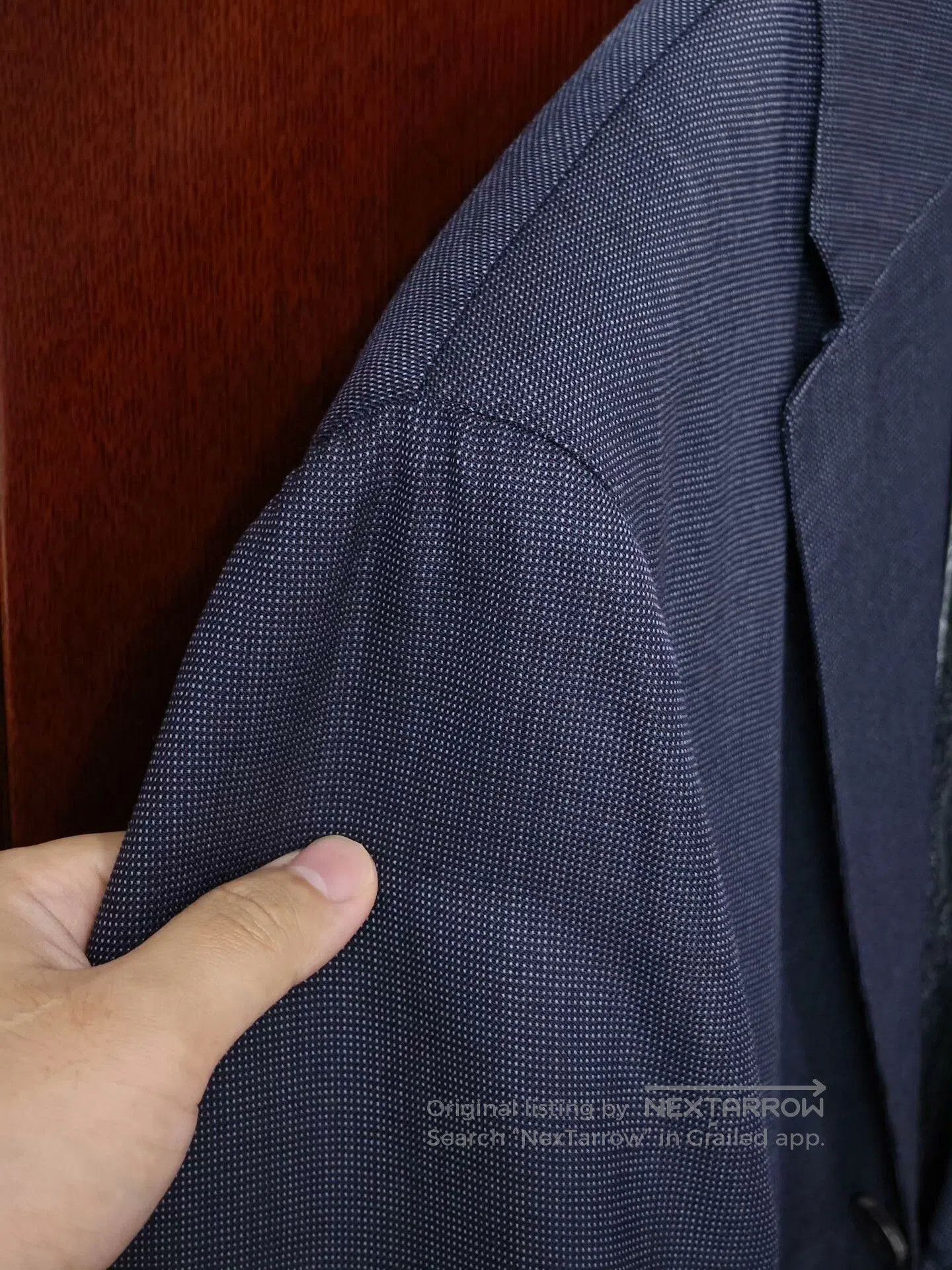 Japanese Brand Custom Wool-Linen Suit by Dormeuil. Size US L / EU 52-54 / 3 - 3 Thumbnail