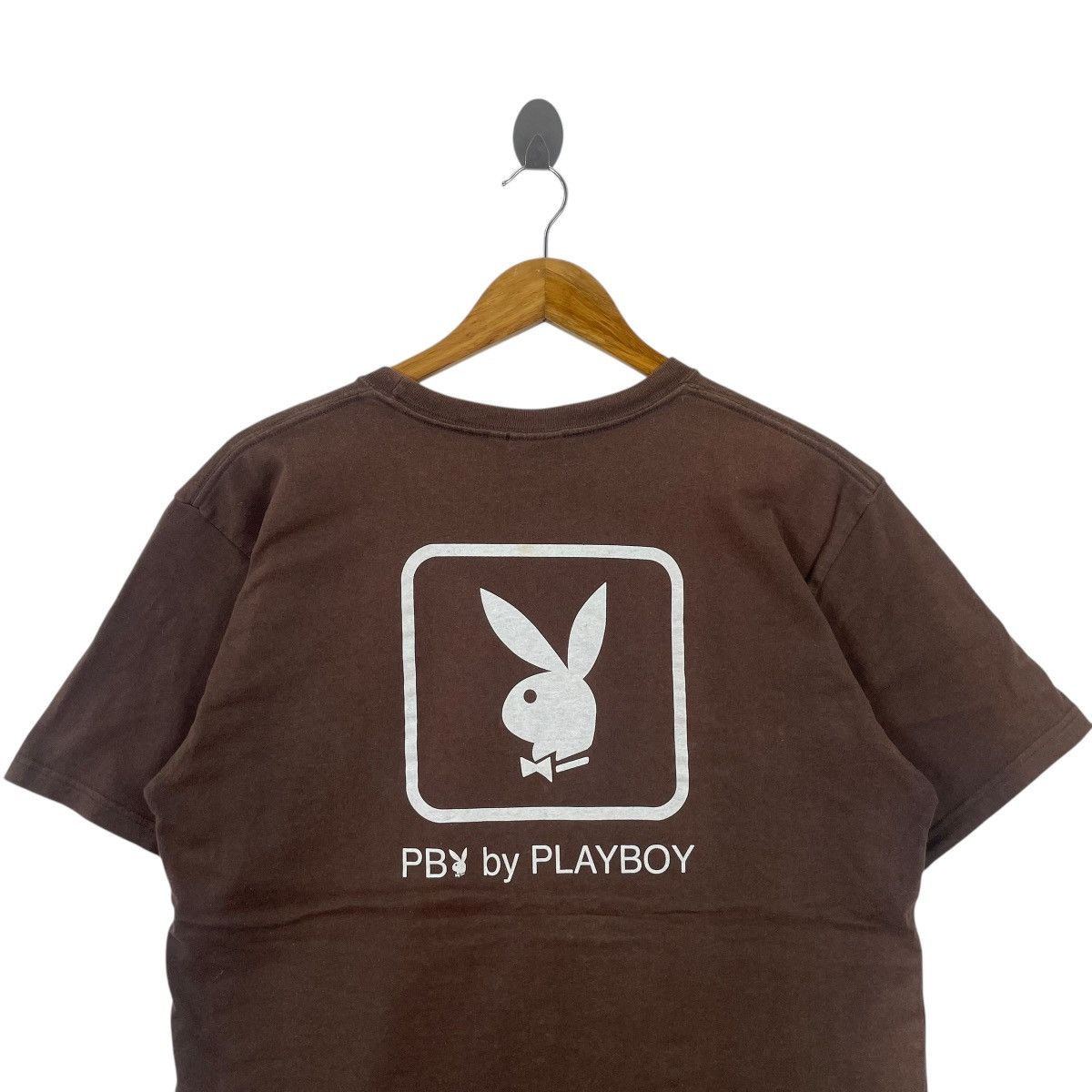 Playboy × Vintage Vintage PLAYBOY Brown Faded Tshirt Size US L / EU 52-54 / 3 - 5 Thumbnail